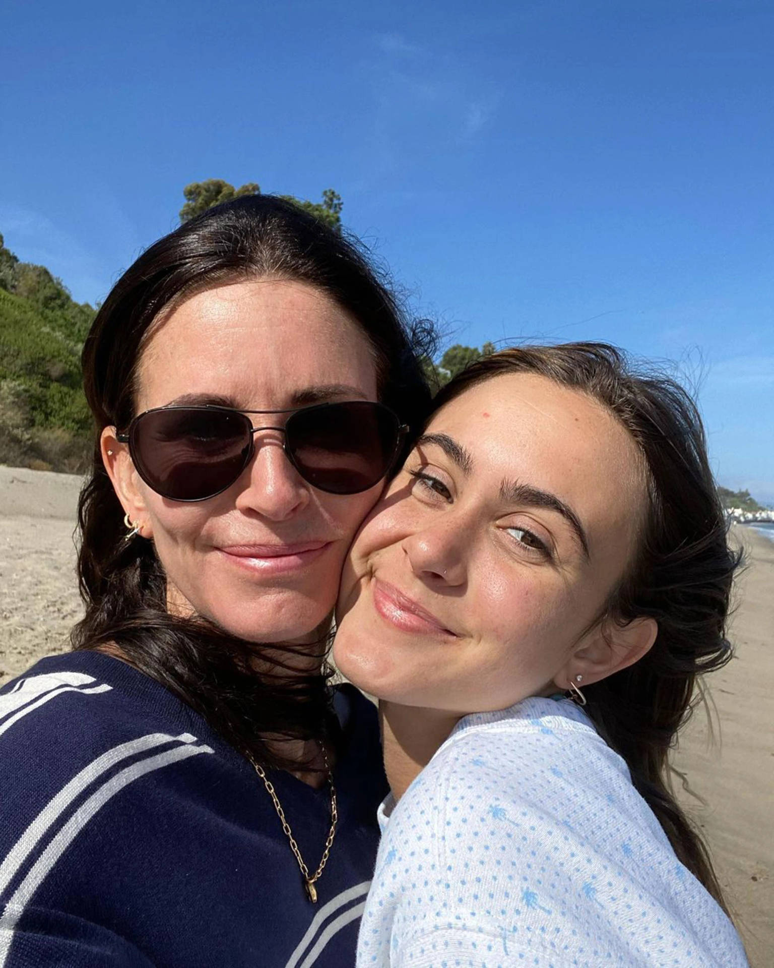 Courteney Cox With Her Daughter