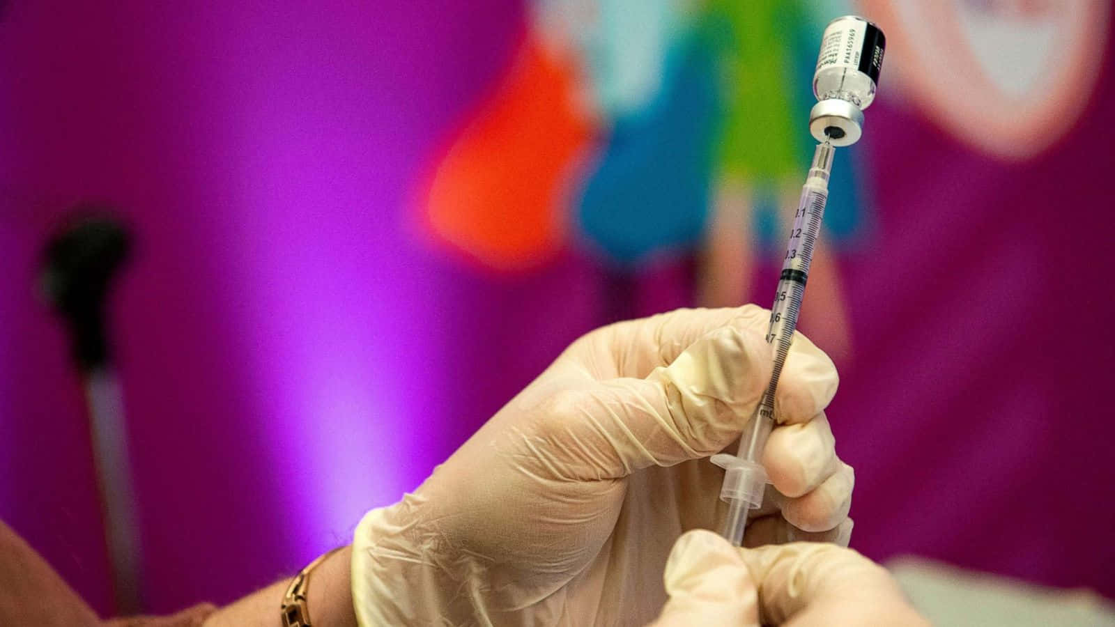 Covid-19 Vaccine Booster Shot At Hartford Hospital Background