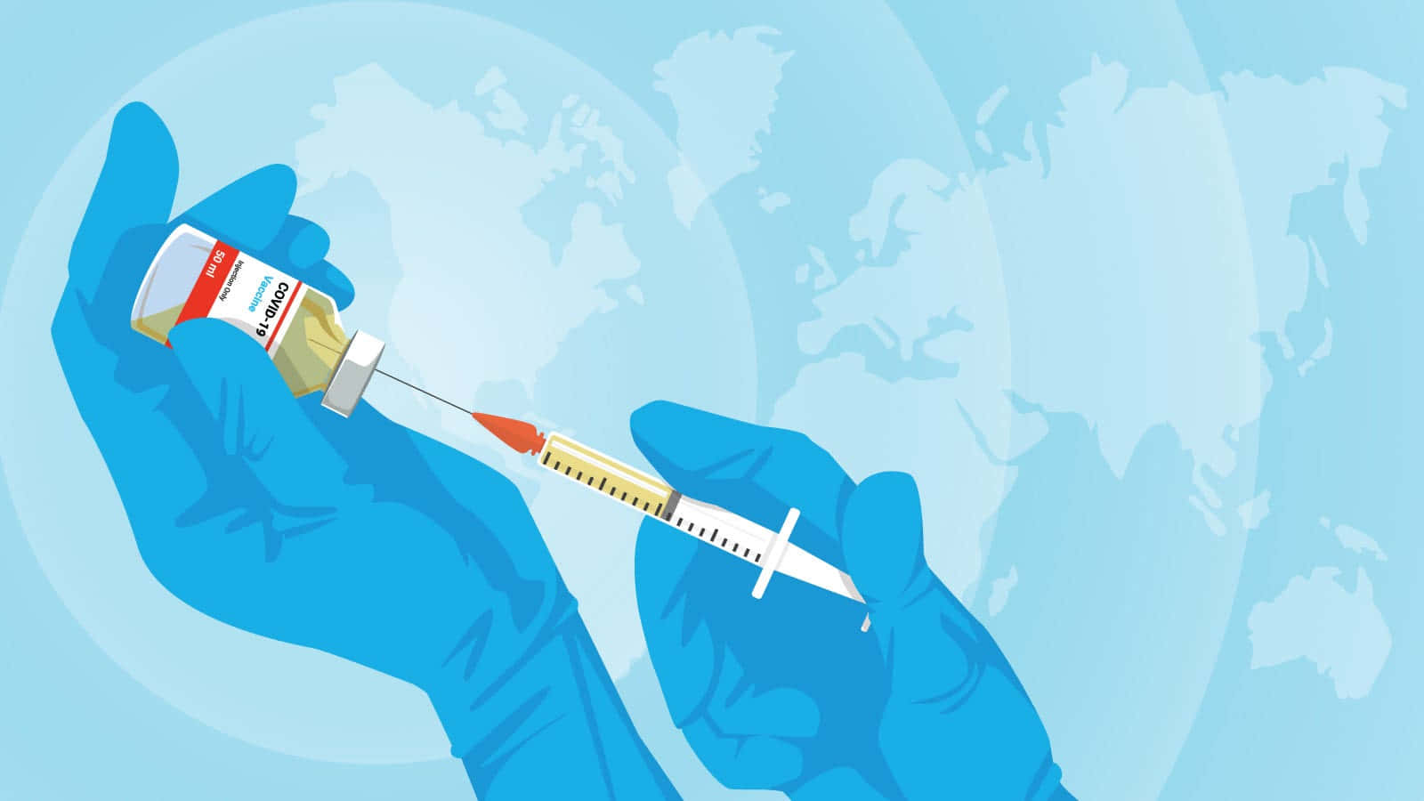 Covid-19 Vaccine Loading Syringe Digital Art