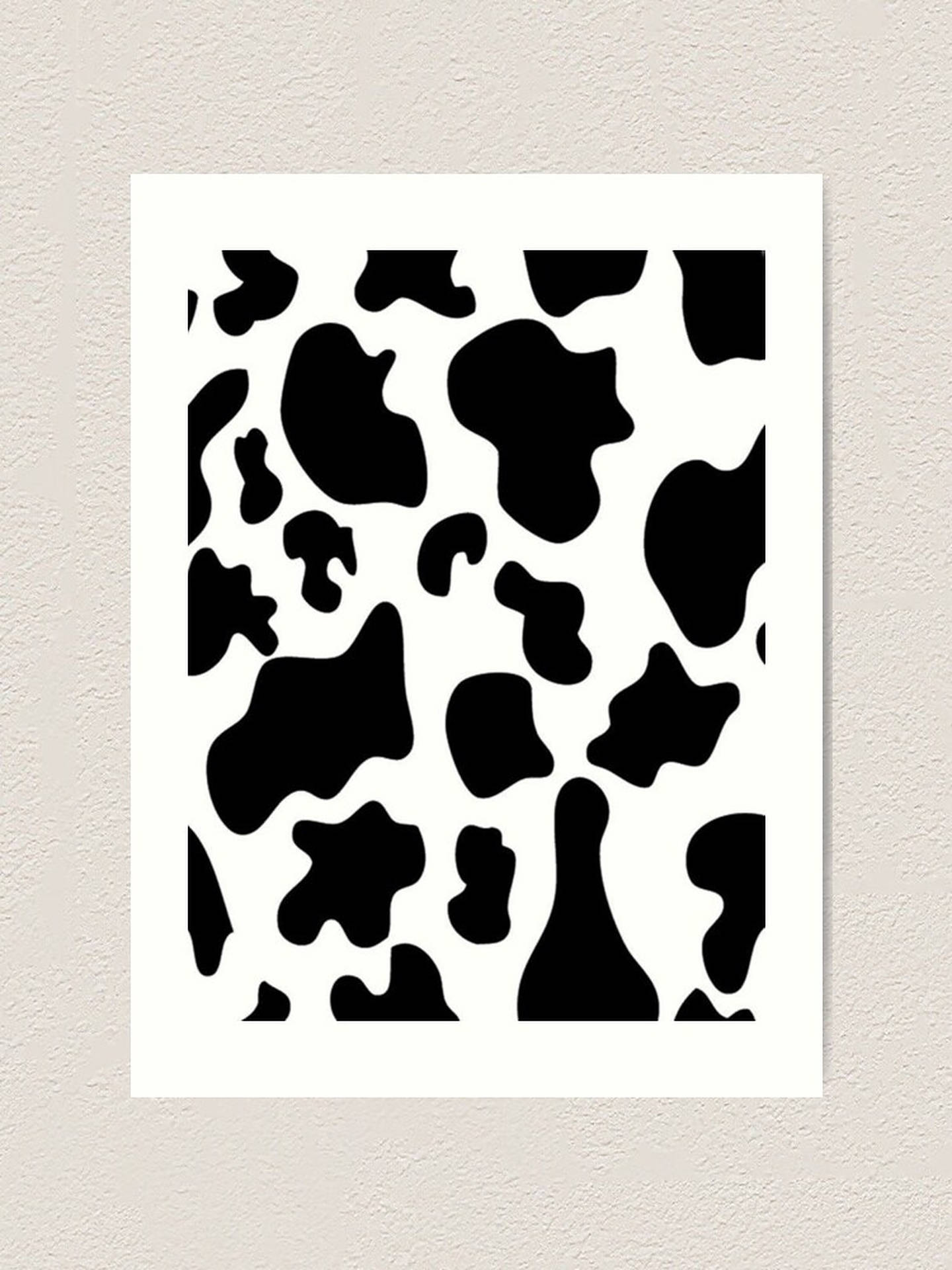Cow Print Frame Background