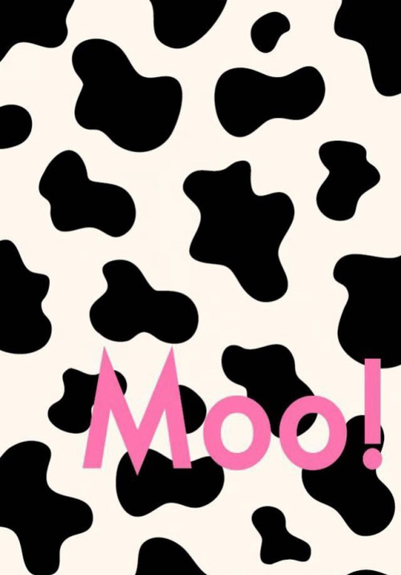 Cow Print Moo Background