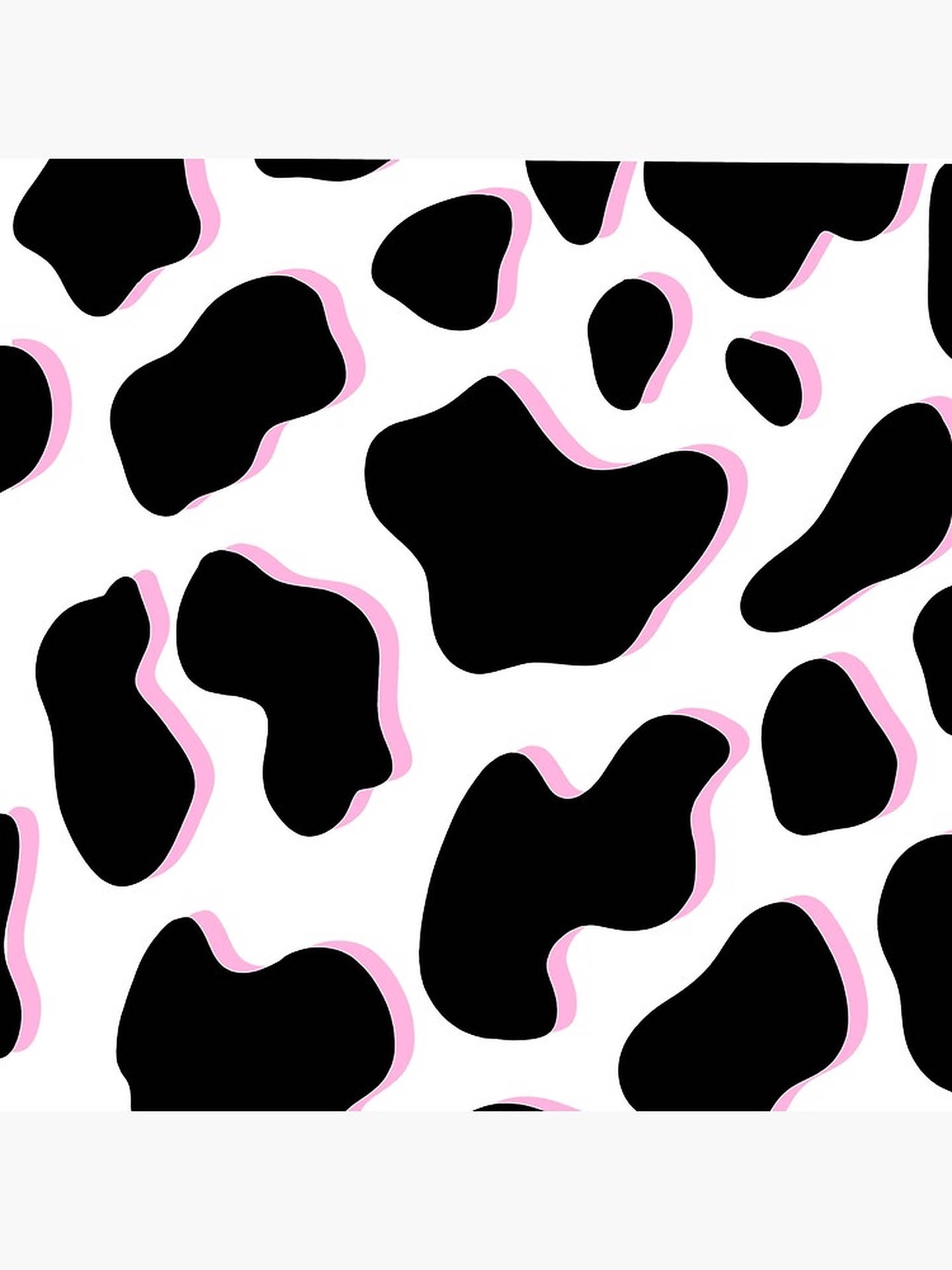 Cow Print Pink Shadow Background