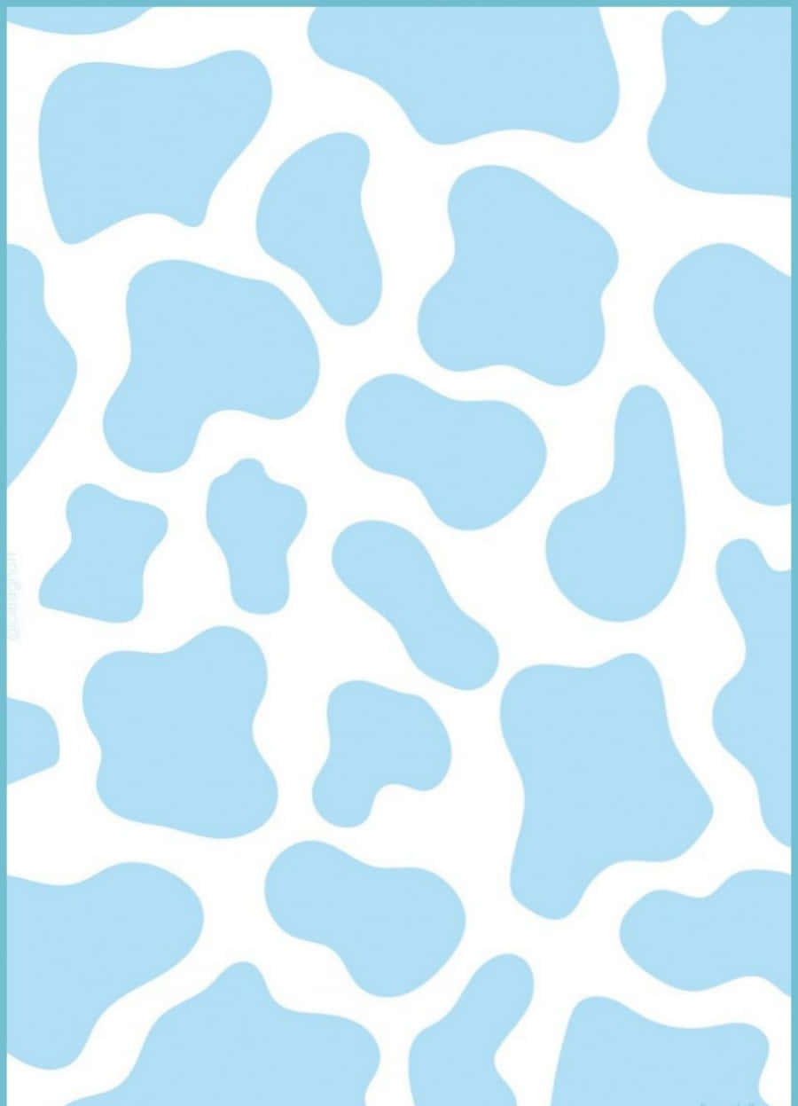 Cow Printed Blue #style Background