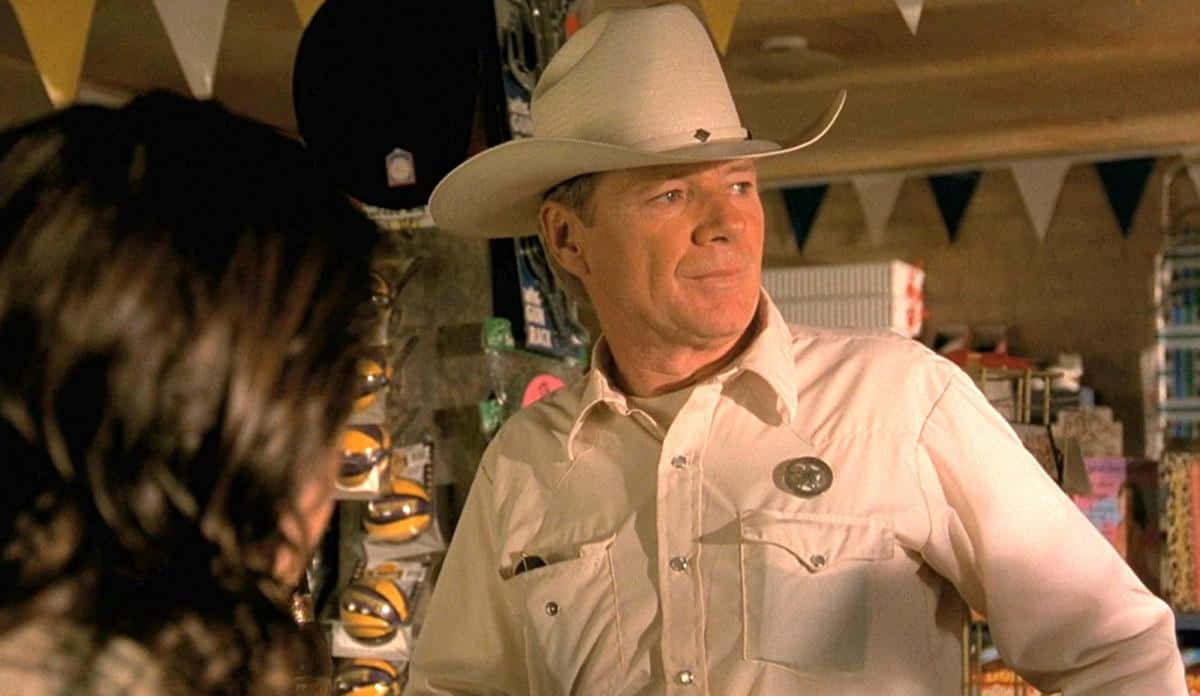 Cowboy Hat Man Smiling Background