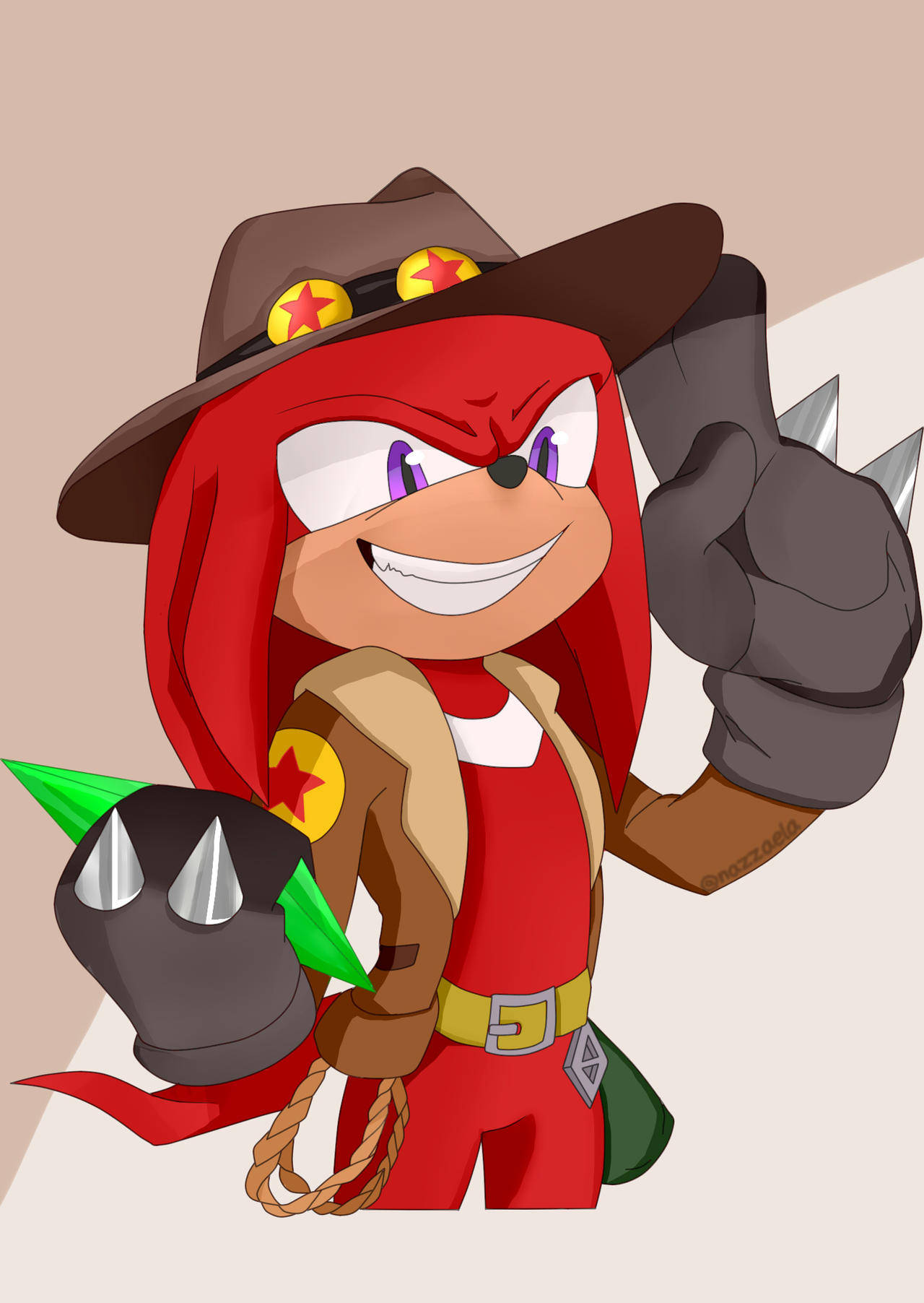 Cowboy Knuckles The Echidna Background