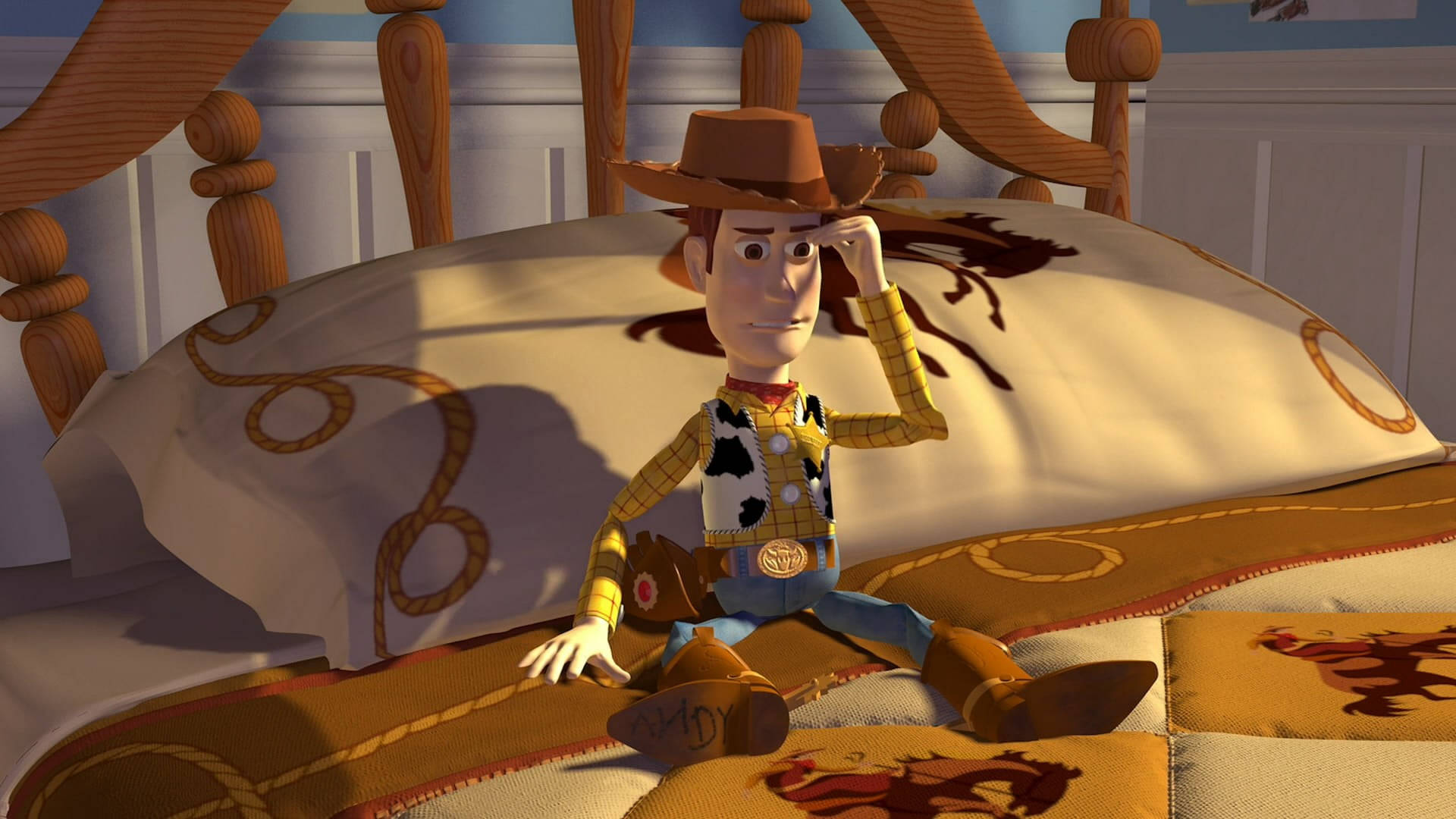 Cowboy Woody Of Toy Story Background