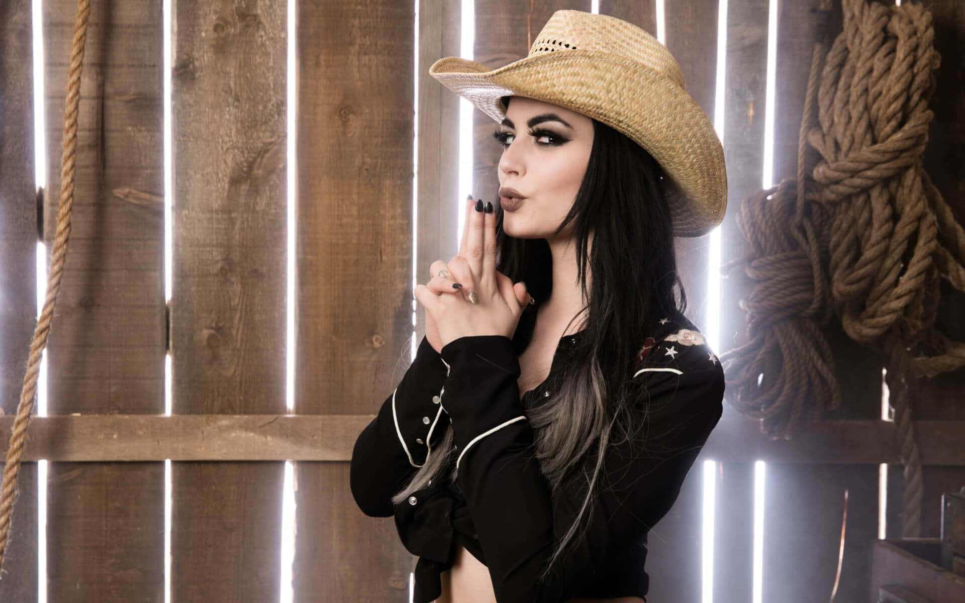 Cowgirl Silence Gesture
