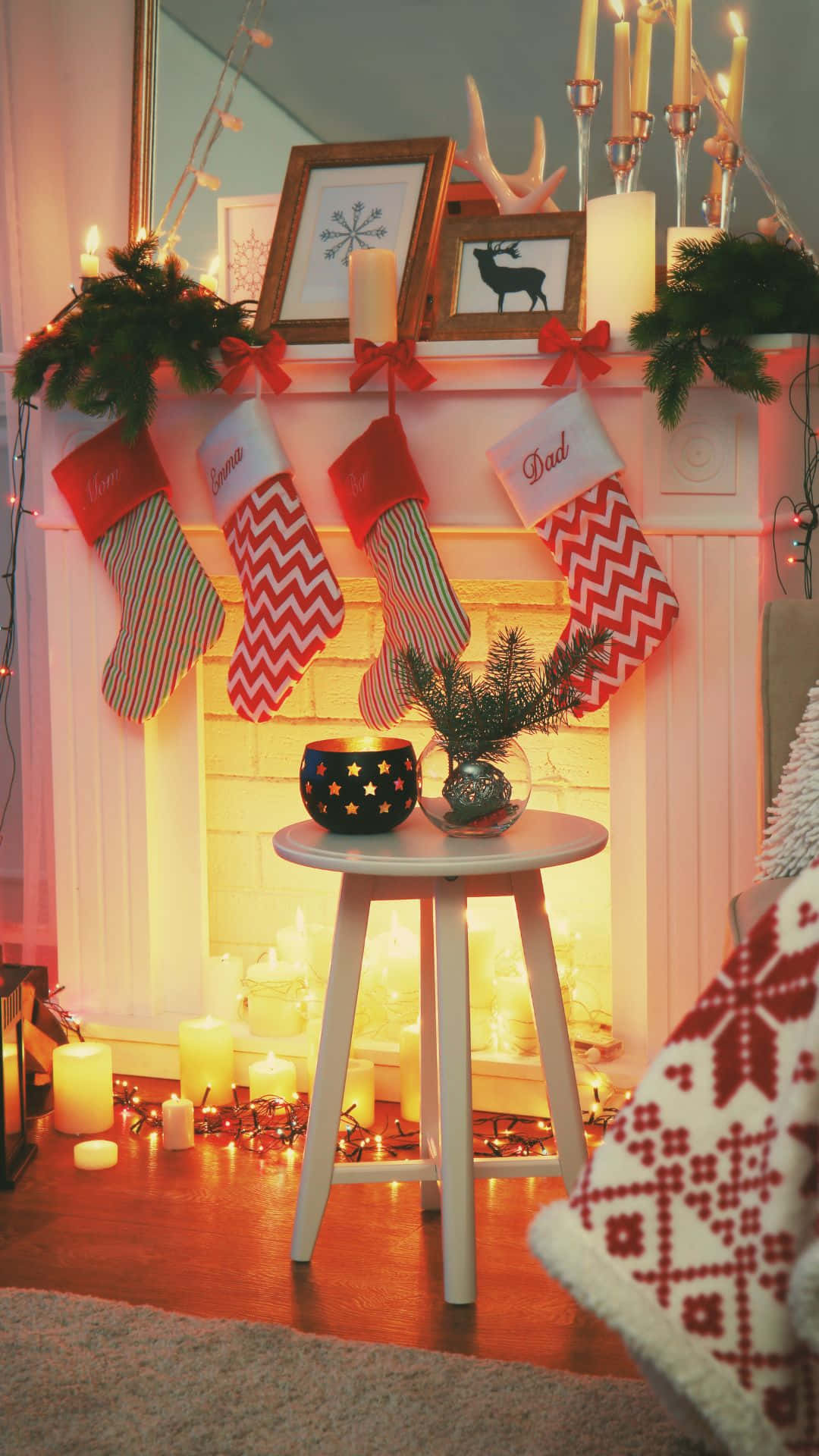 Cozy Christmas Fireplace Decorations.jpg Background