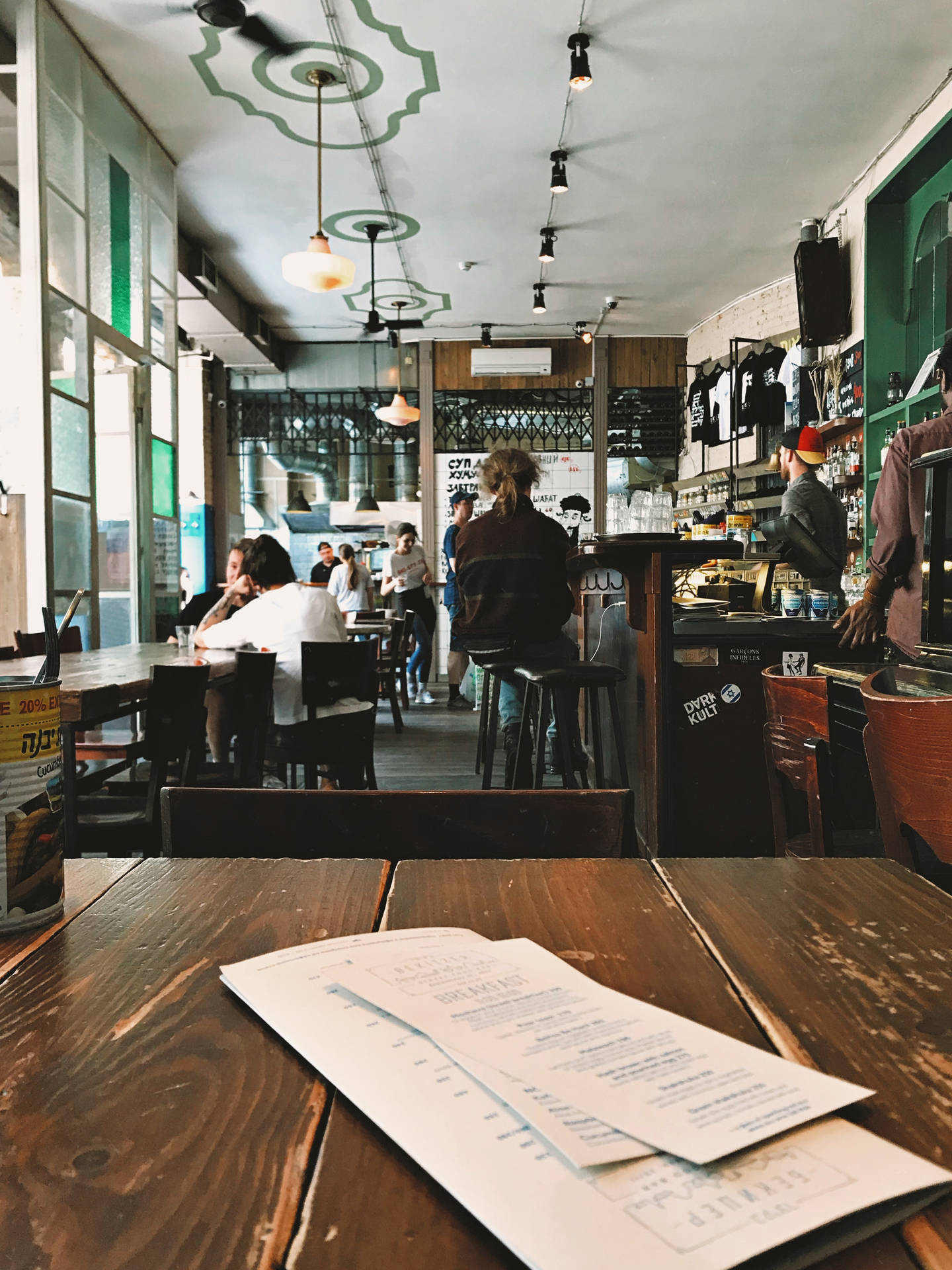 Cozy Coffee Shop Menu On Table