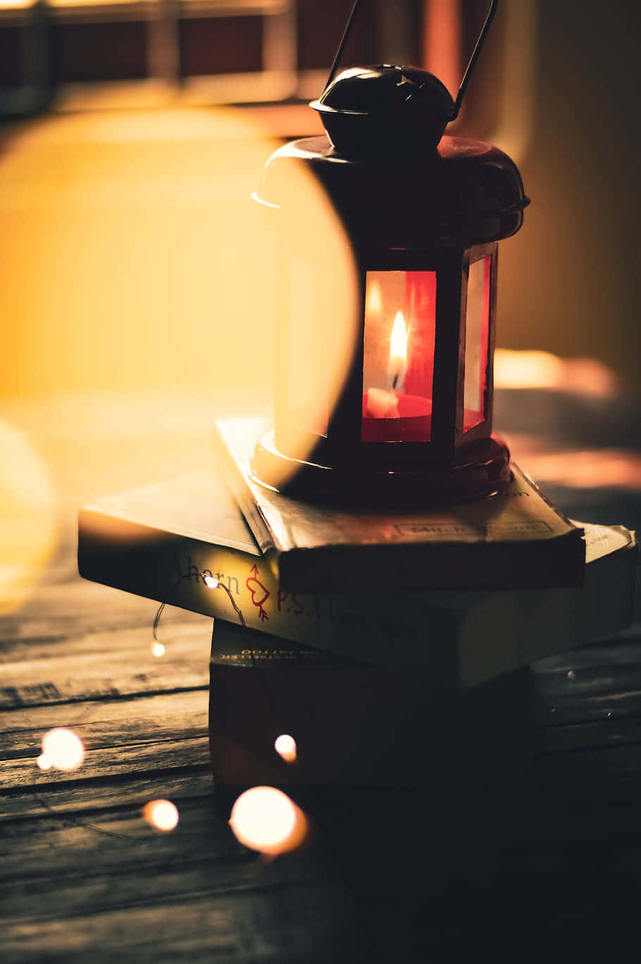 Cozy Evening Lantern Light Background