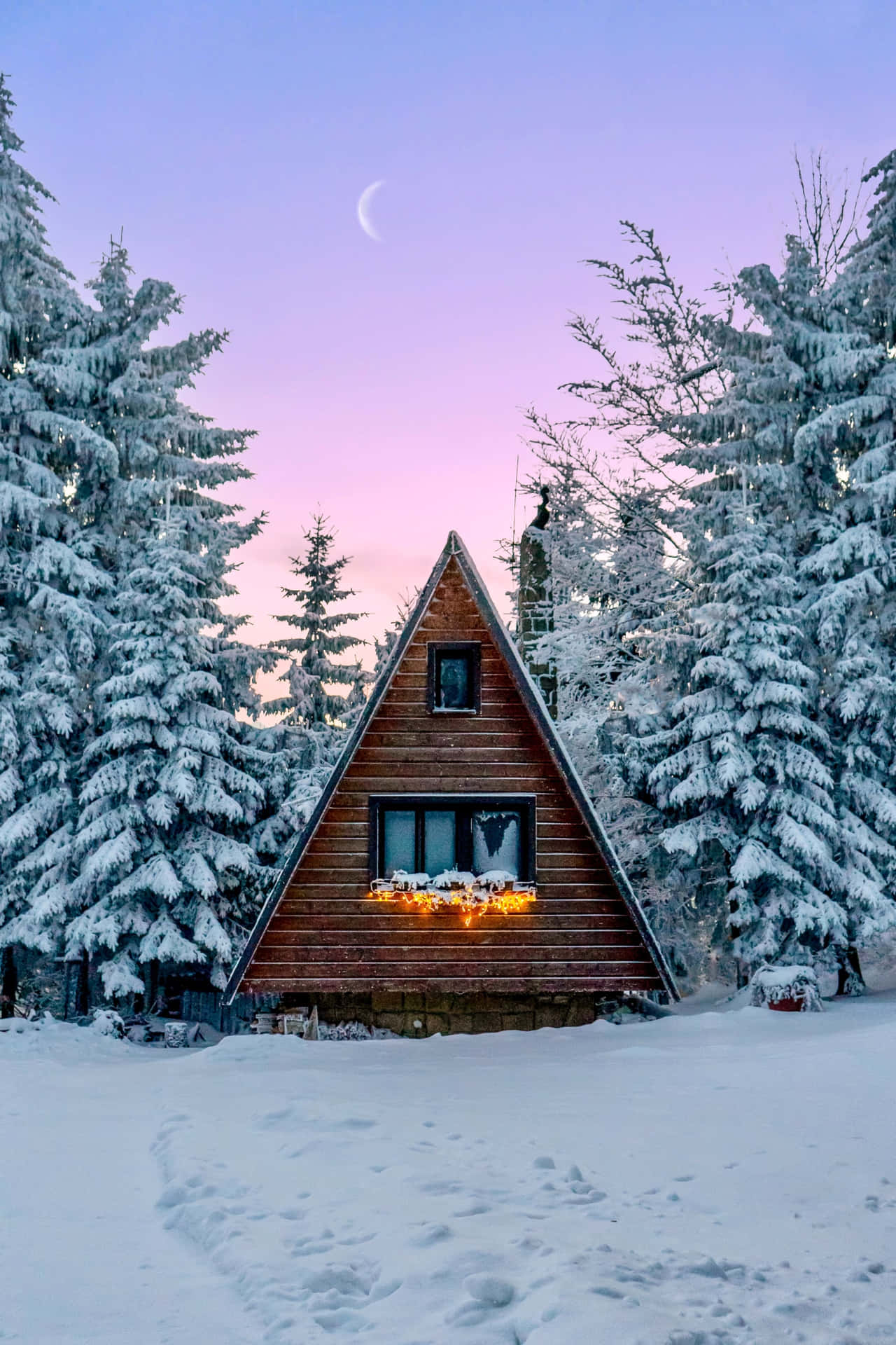 Cozy Indoors In Winter. Background