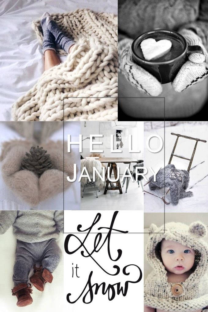 Cozy January Collage