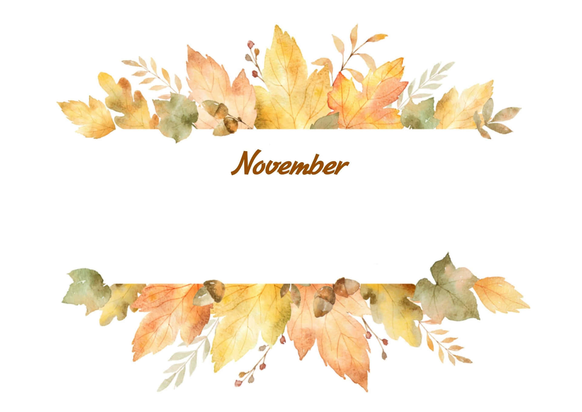 Cozy Up With Aesthetic November Background