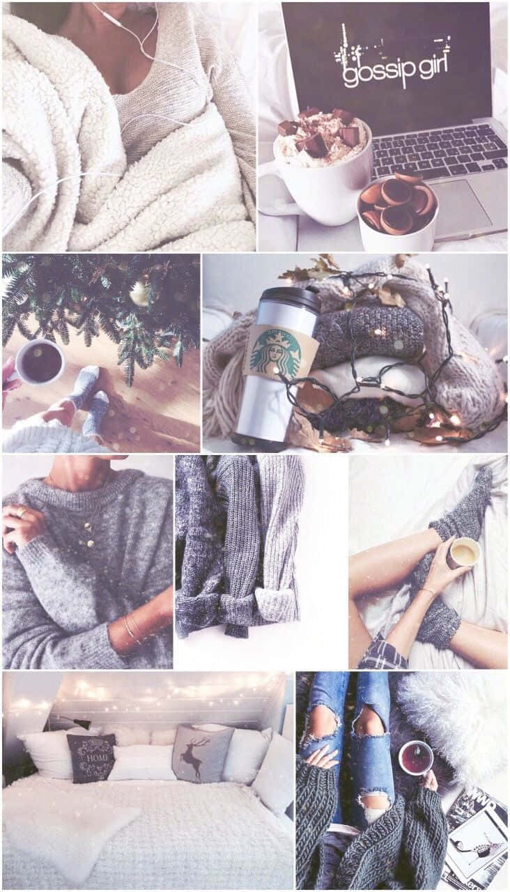 Cozy Winter Collage For Tumblr Background