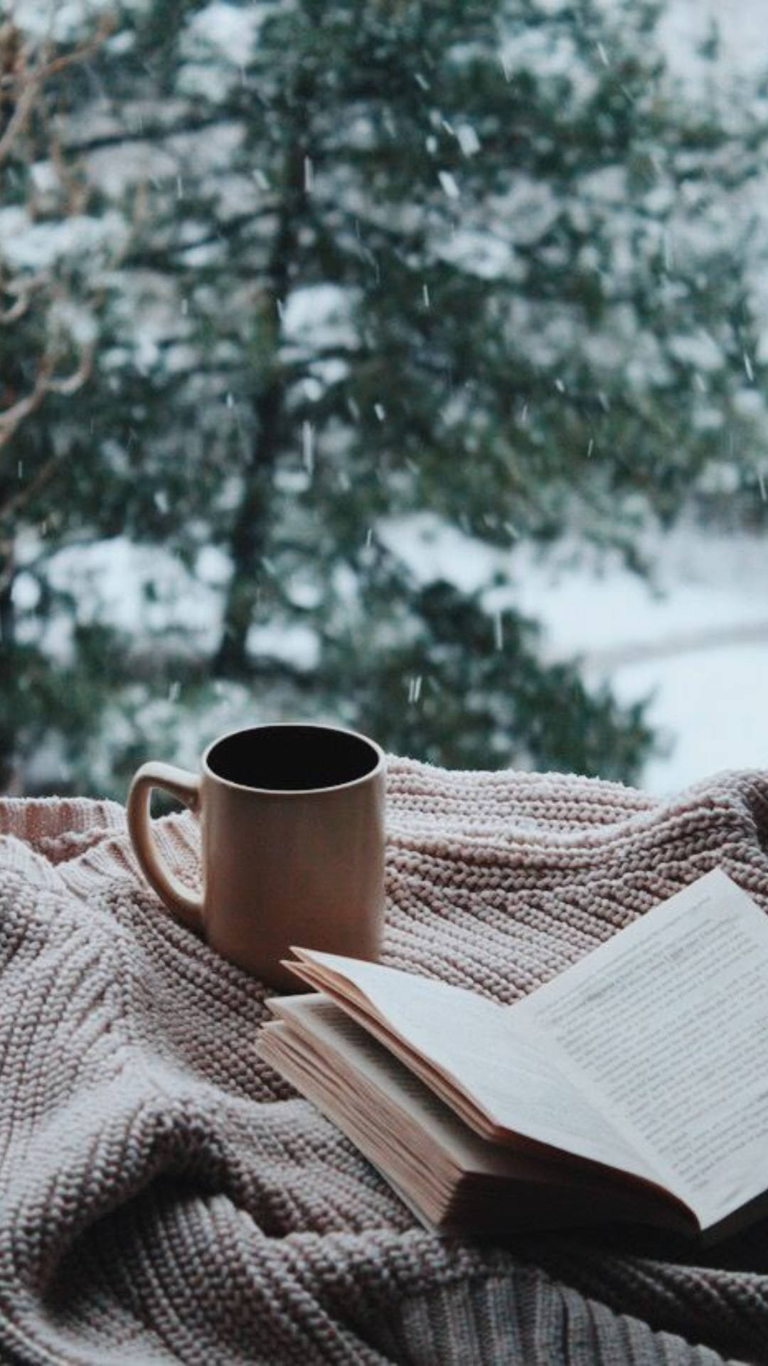 Cozy Winter Day Aesthetic Background