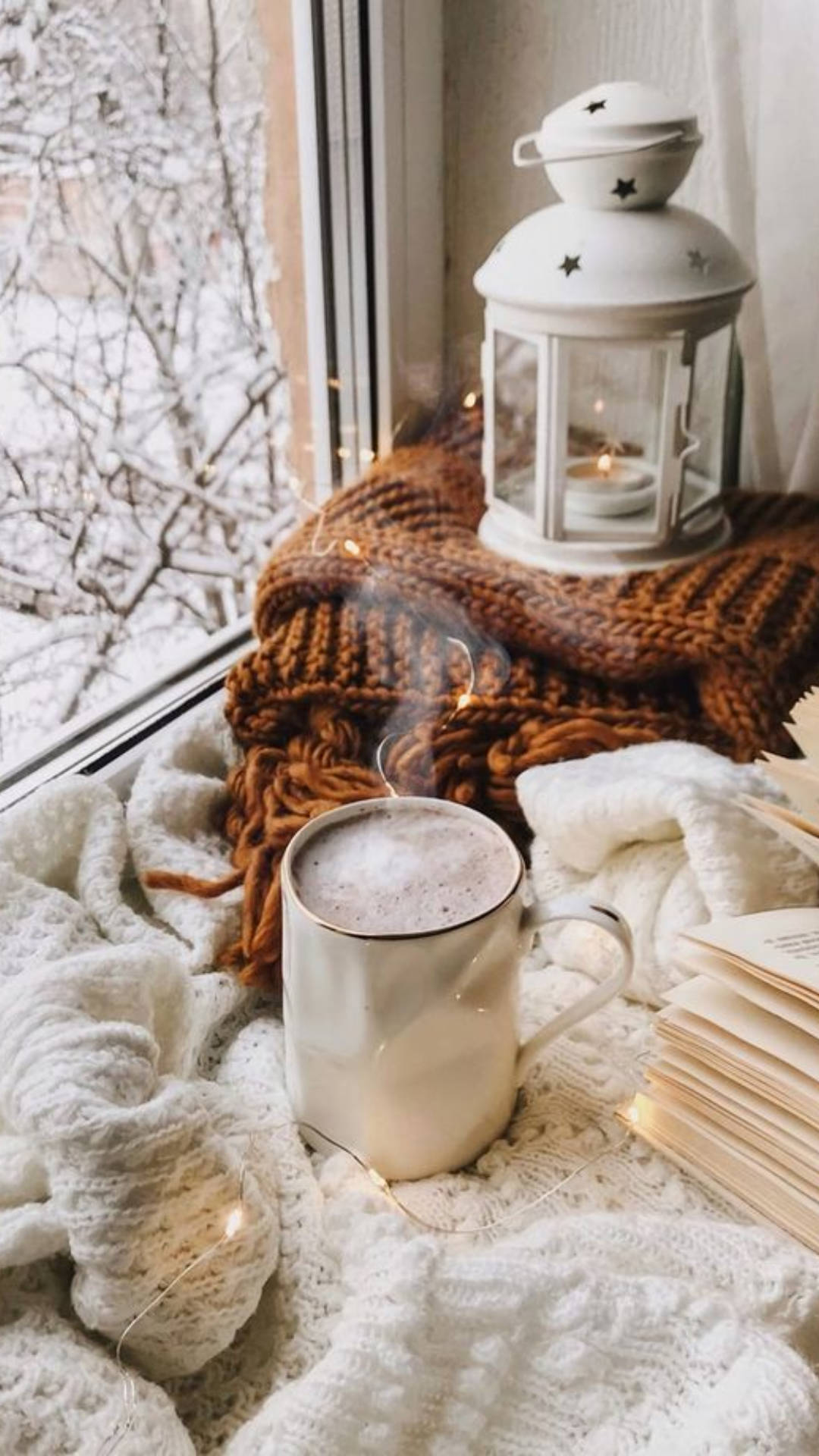 Cozy Winter Morning By The Window Background