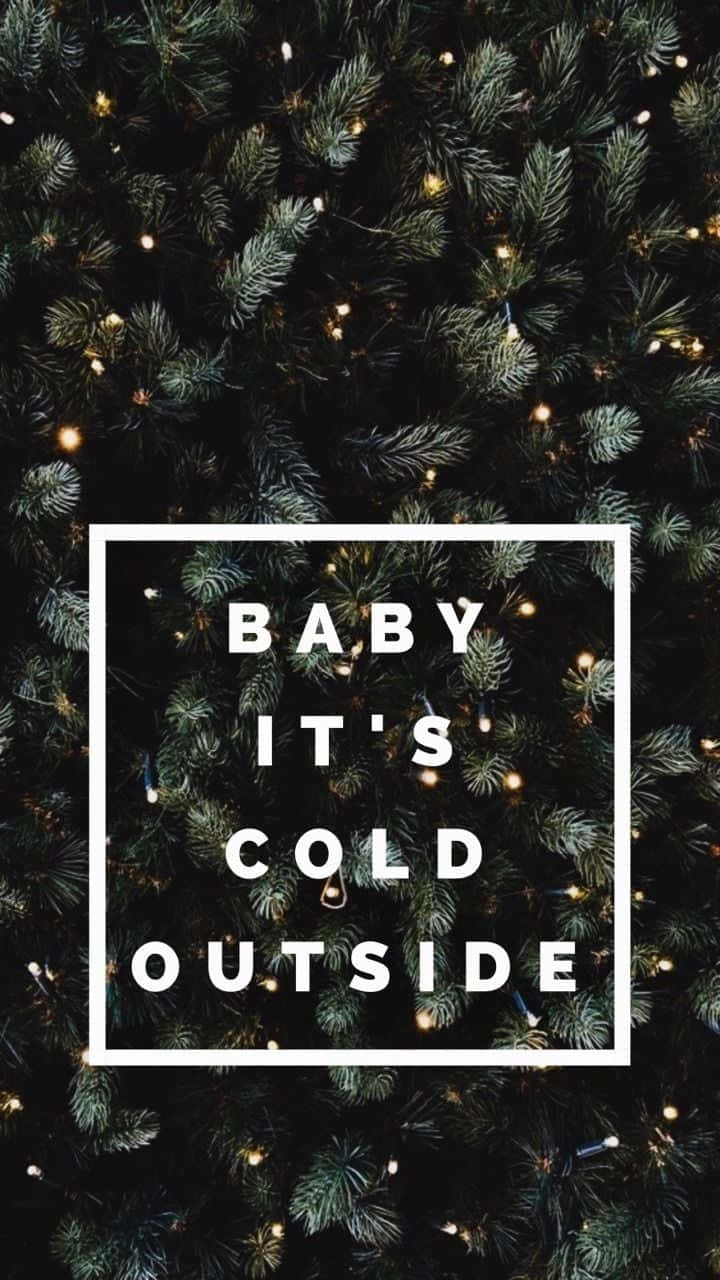 Cozy Winter Tumblr Quote Background