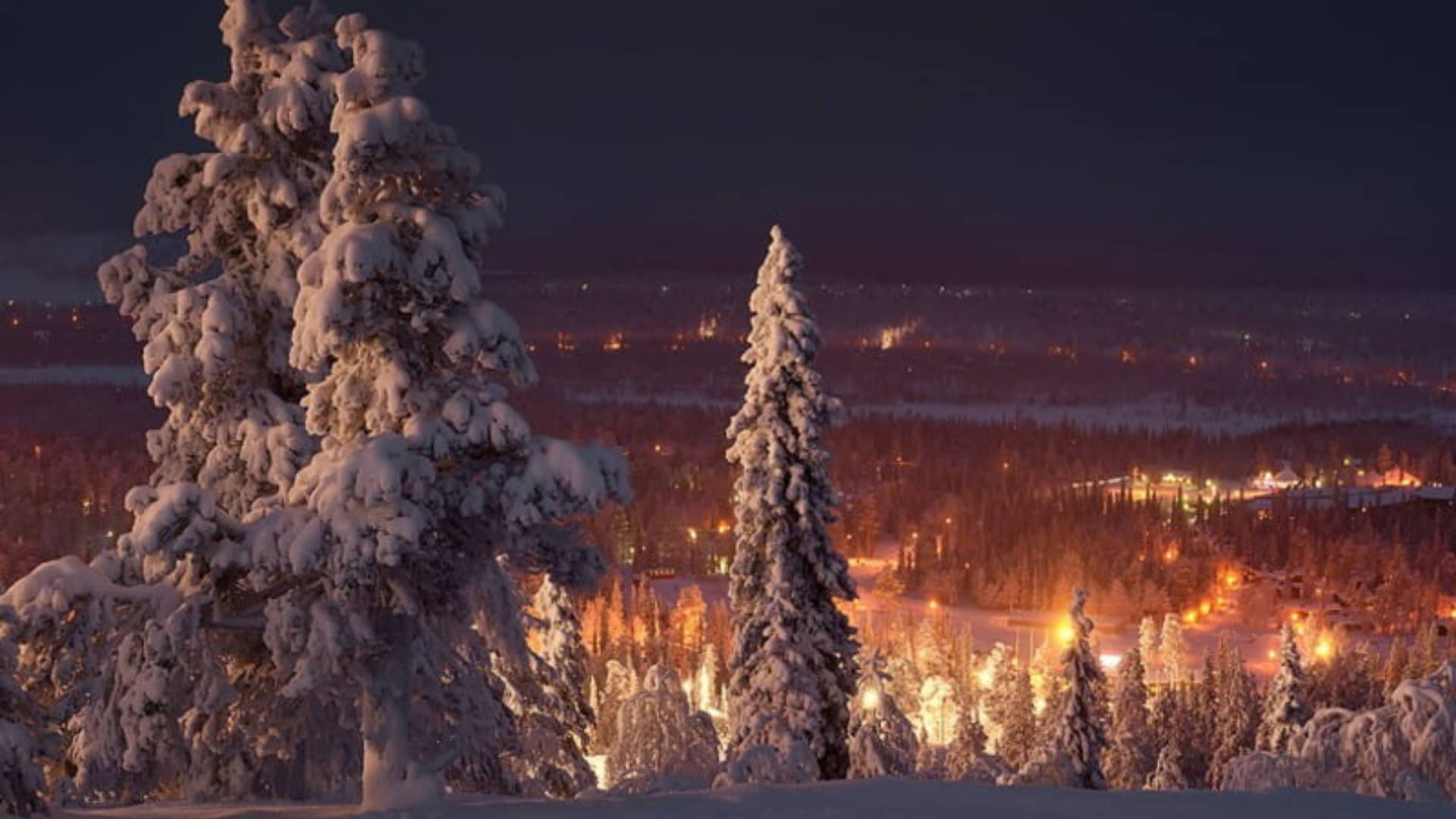 Cozy Winter Wonderland Background