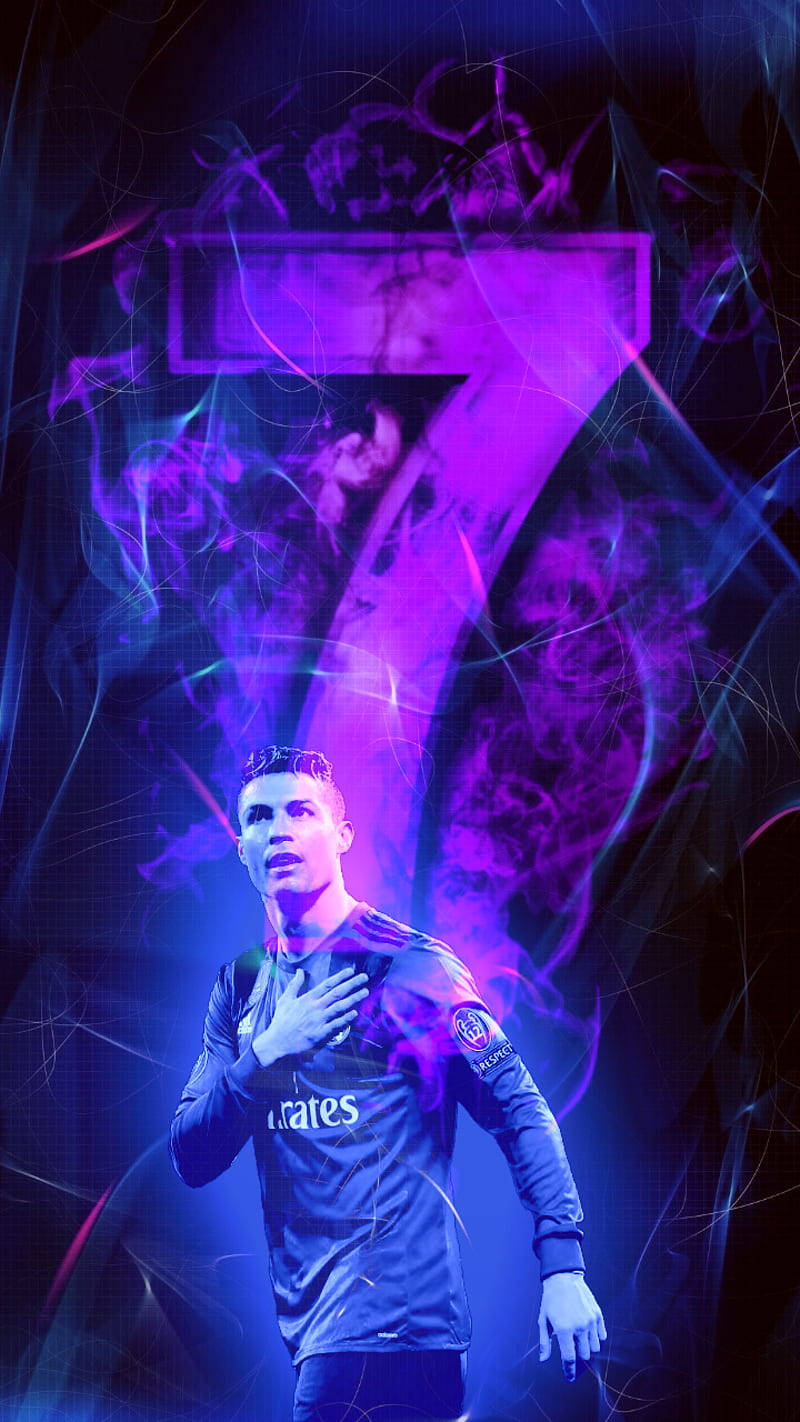 Cr7 3d Purple Background Background