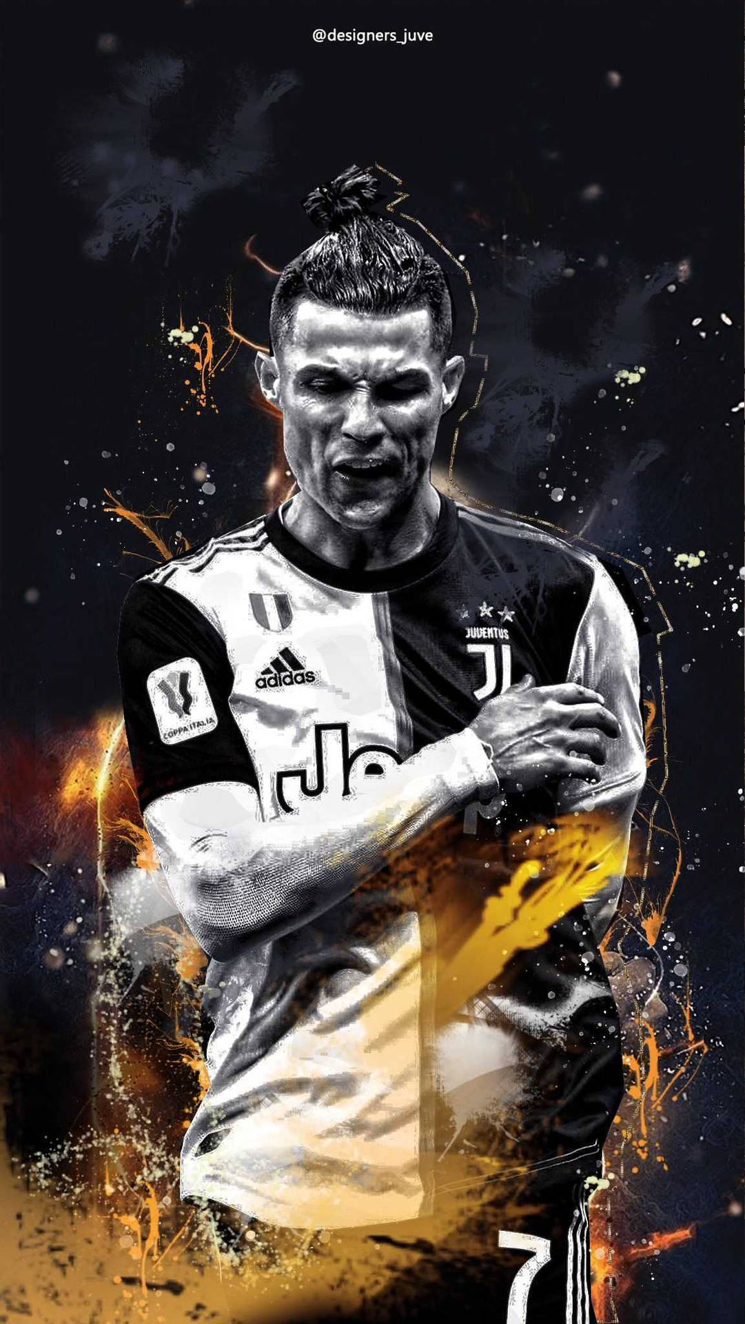Cr7 Cool Angst Bw Background