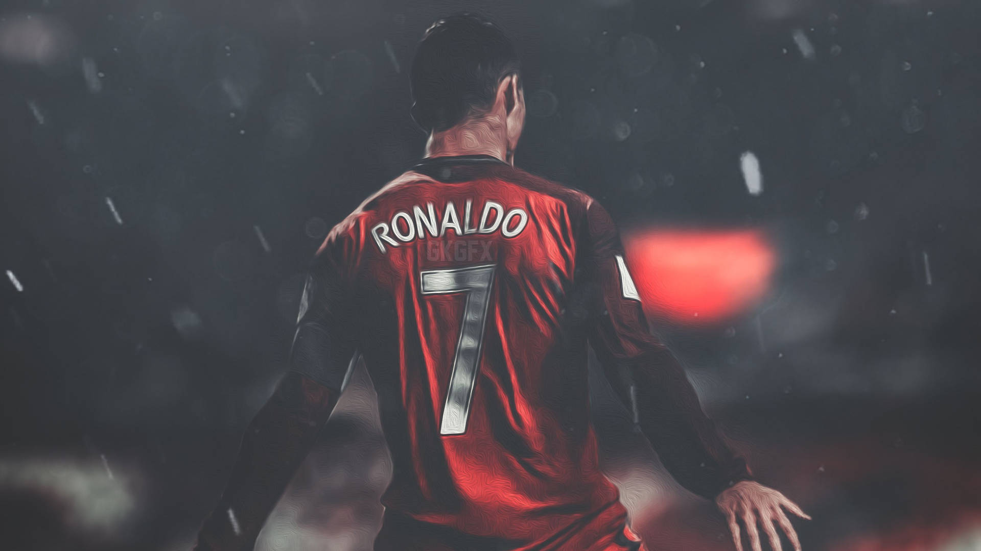 Cr7 Cool Fade Red Background