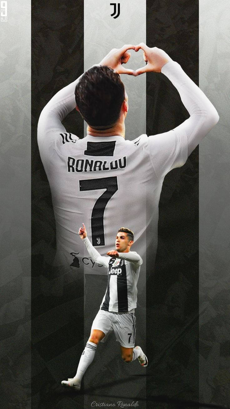 Cr7 Cool Heart Sign Background
