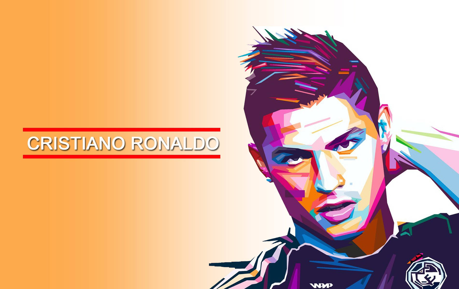 Cr7 Digital Portrait Background