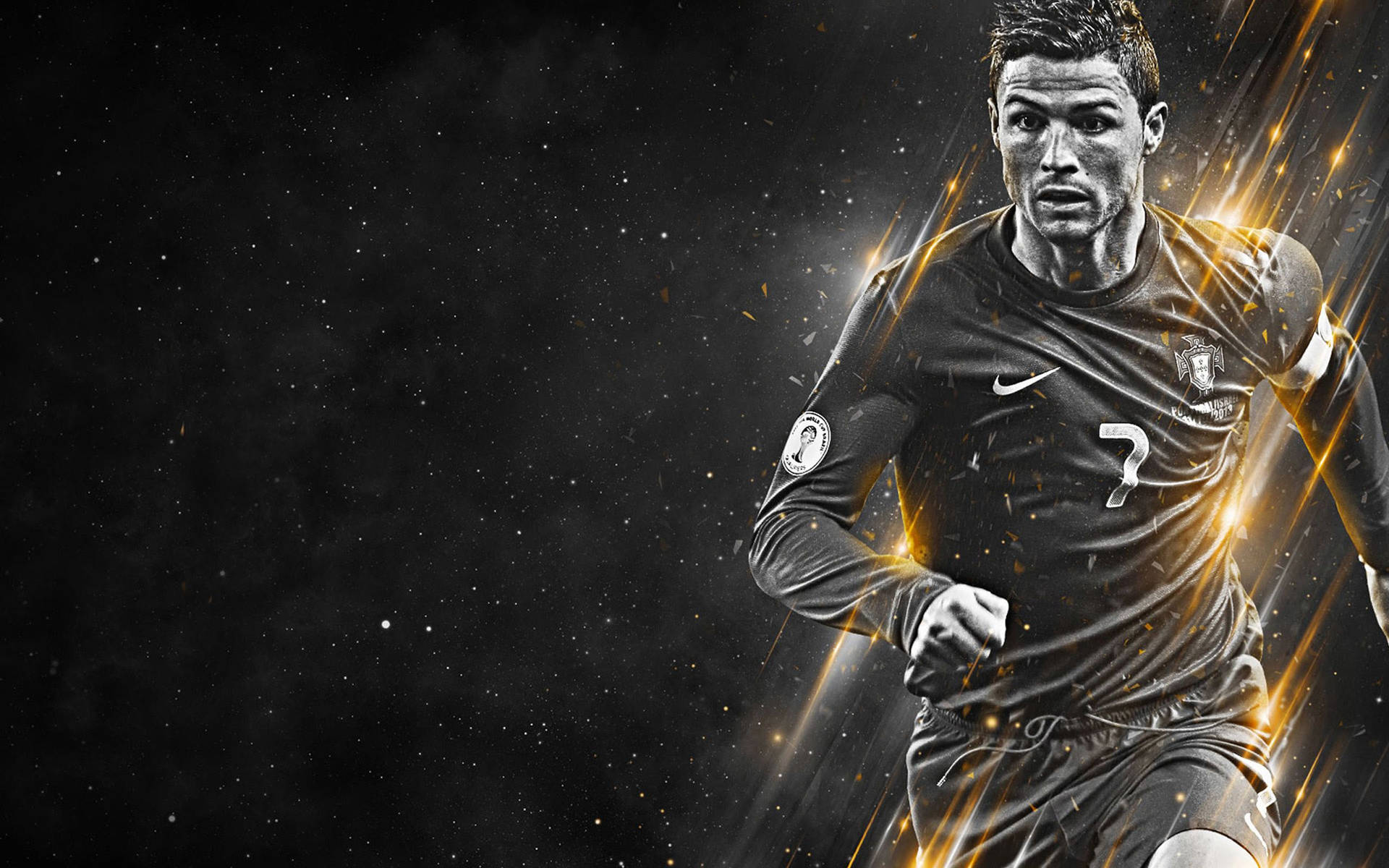 Cr7 Light Sparks Background