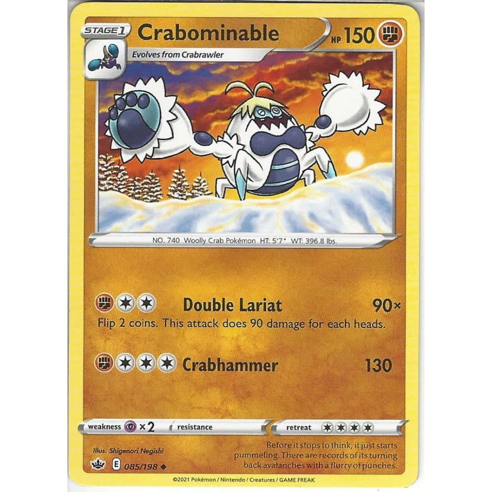 Crabominable Card With 150 Hp
