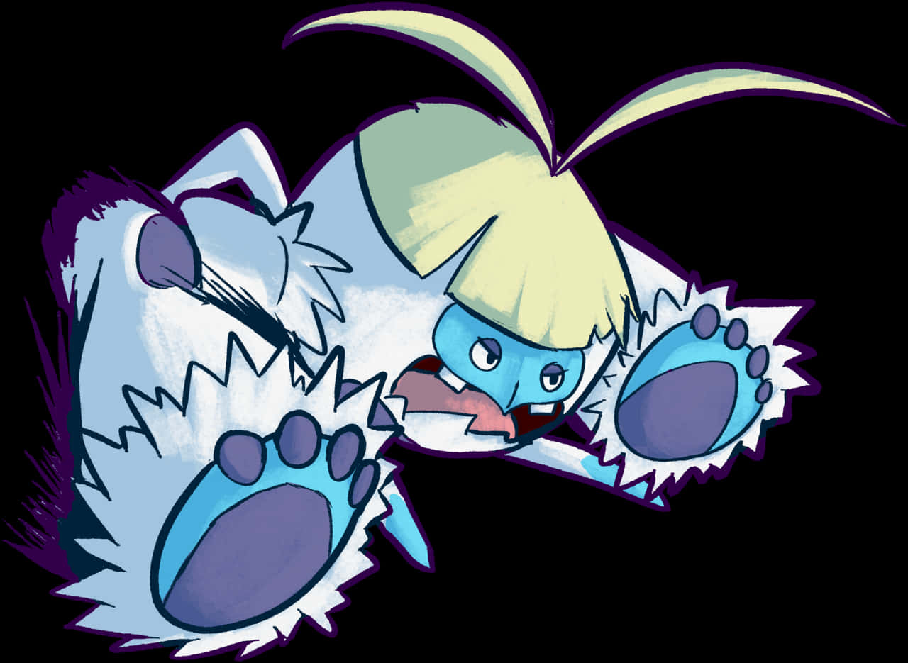 Crabominable In Attack Pose Background