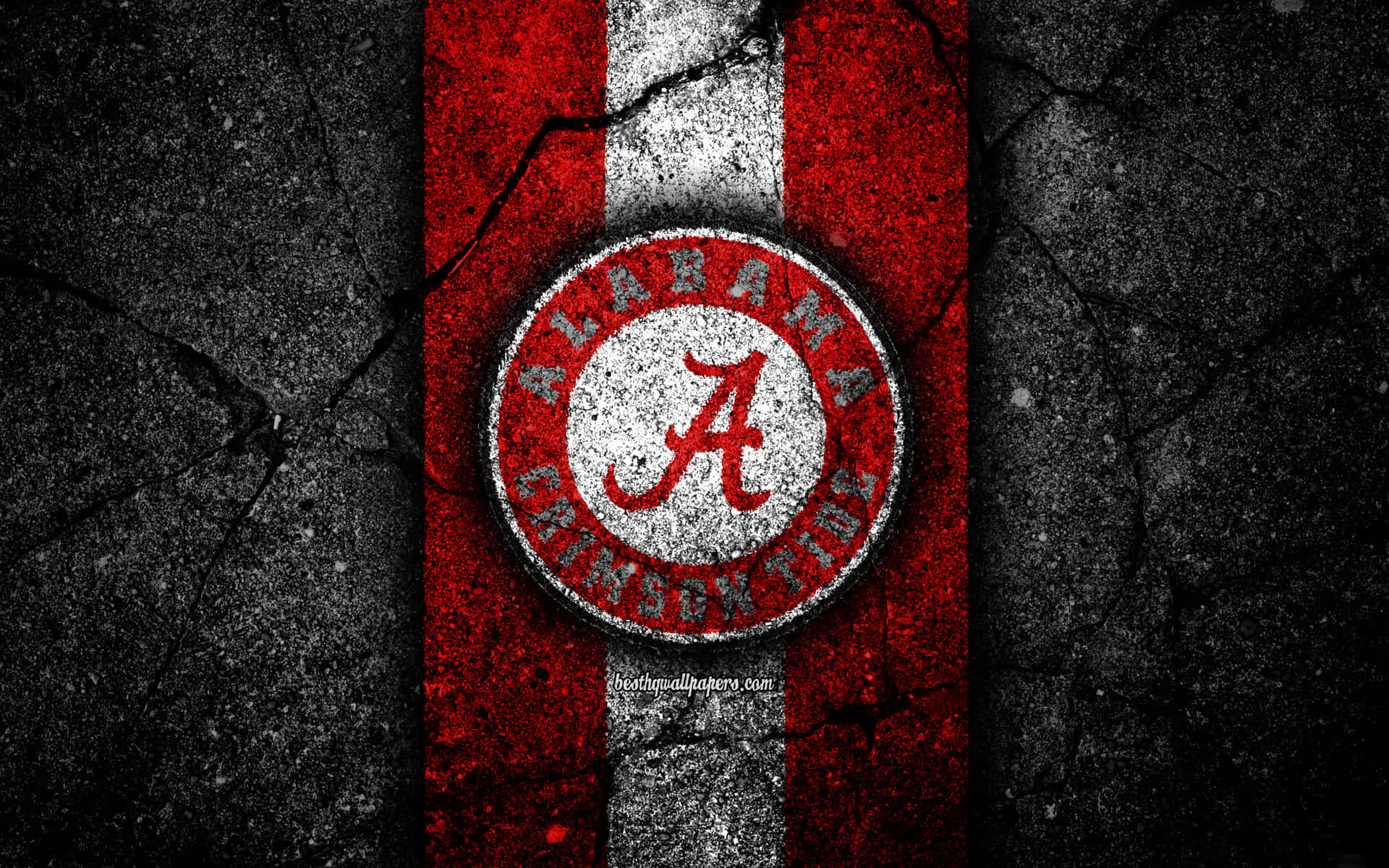 Cracked Alabama Football Logo Background