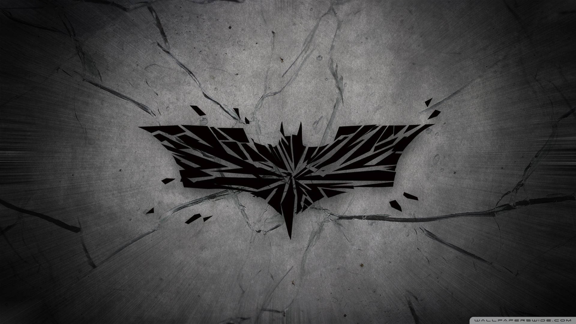 Cracked Batman Logo Background