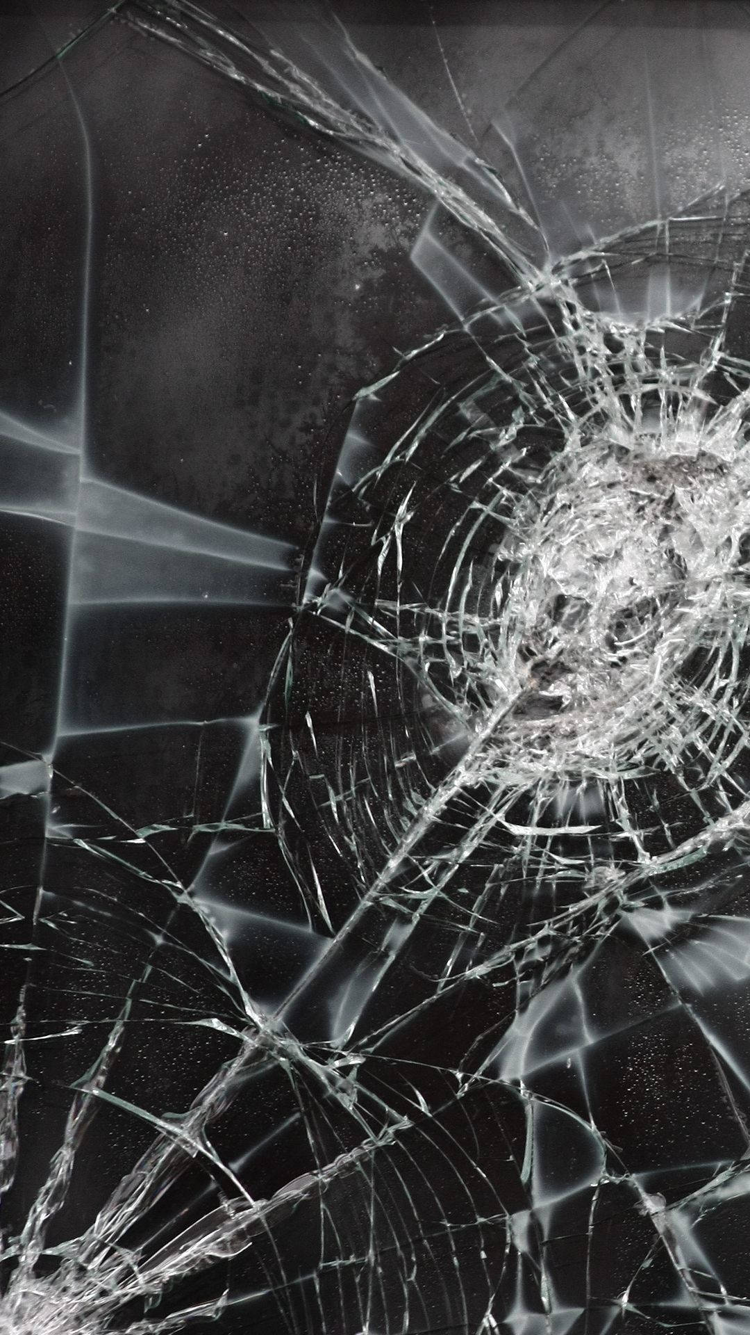 Cracked Screen Ice Surface Background