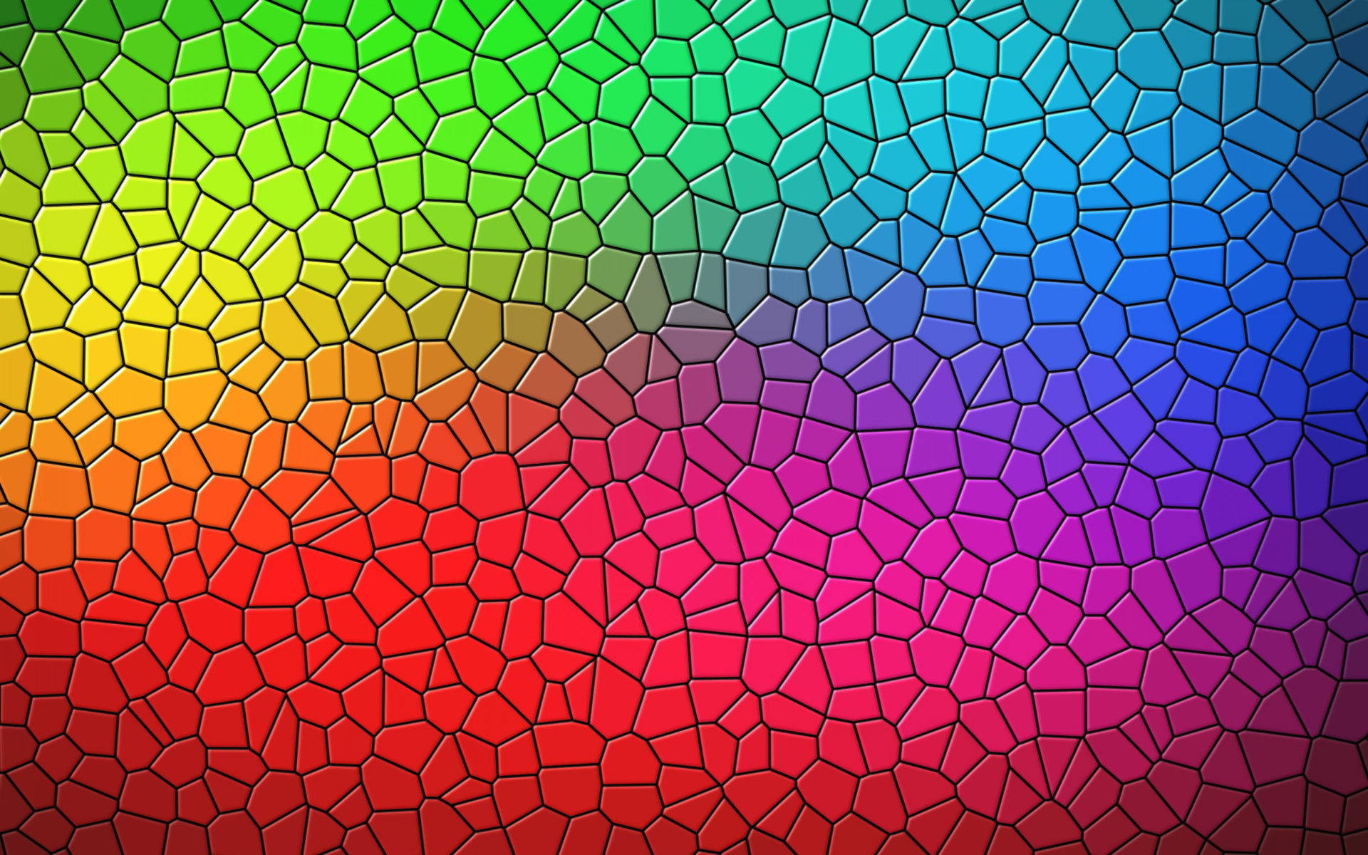 Crackle Rainbow Mosaic Background