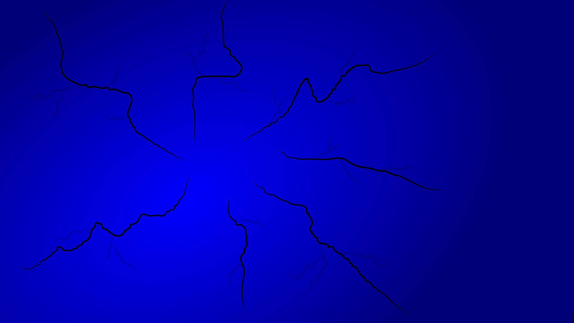 Cracks Dark And Blue Aesthetic Laptop