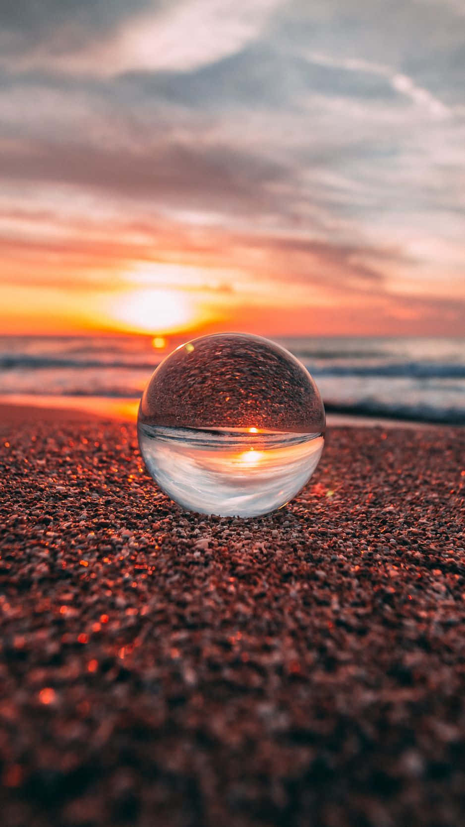 Crafted Glass Artifact Glistening In Daylight Background
