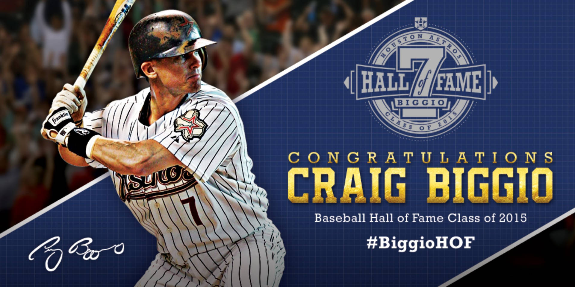 Craig Biggio Hall Of Fame 2015 Class Background
