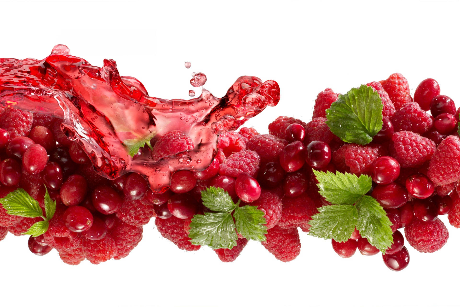 Cranberry Red Berries On Display Background