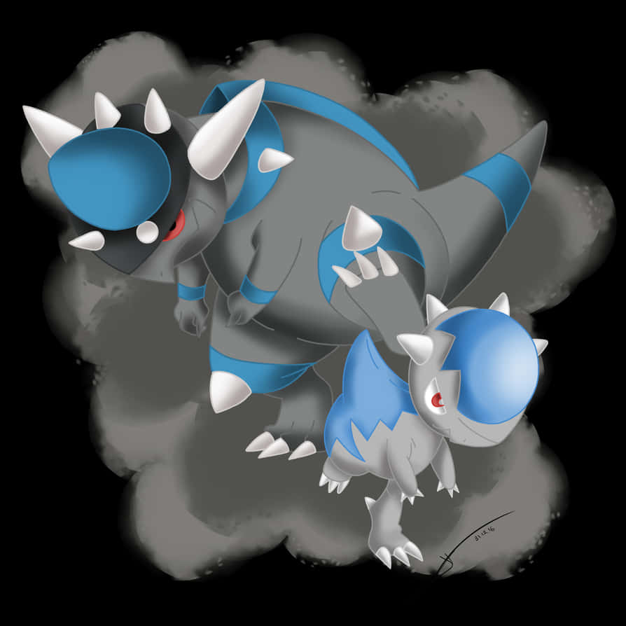 Cranidos And Rampardos Background