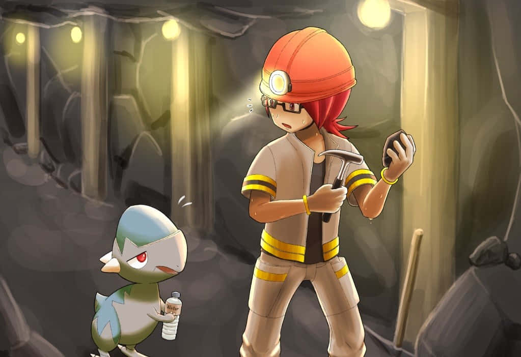 Cranidos With Roark Underground Background