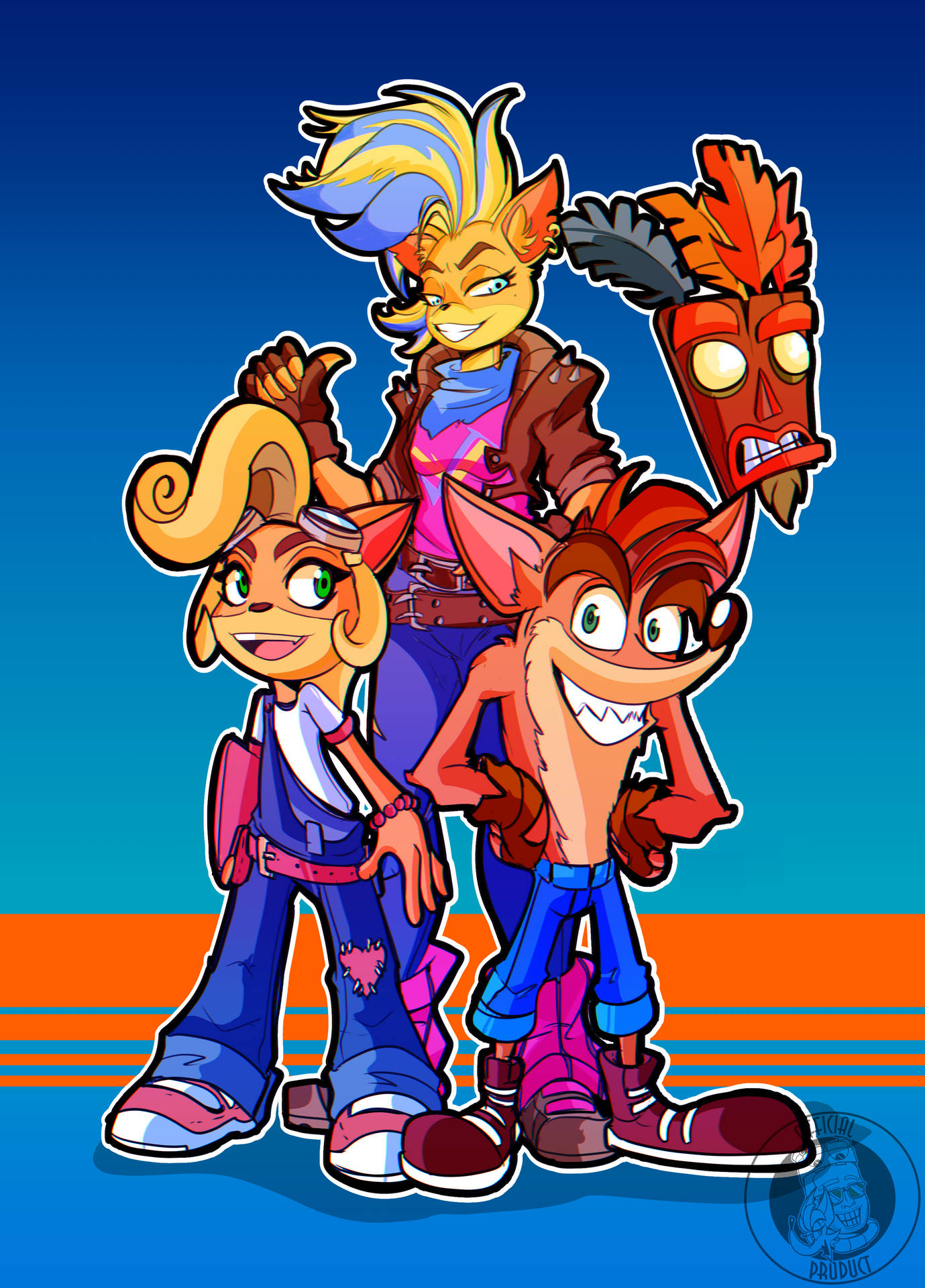 Crash Bandicoot Characters Background
