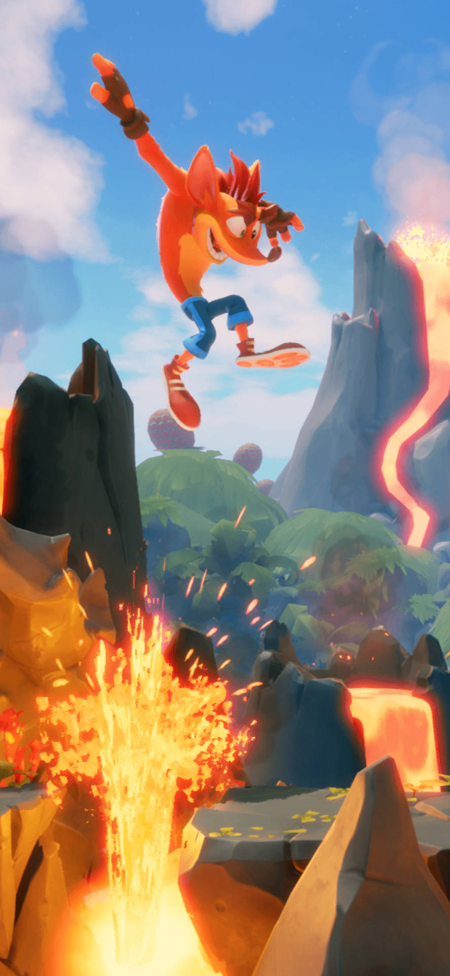 Crash Bandicoot Lava Background
