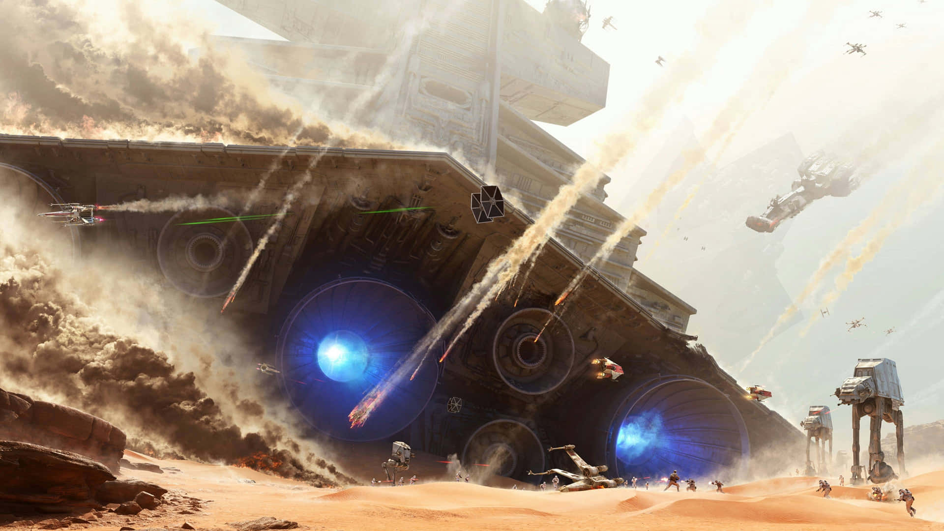 Crashed Imperial Star Destroyer