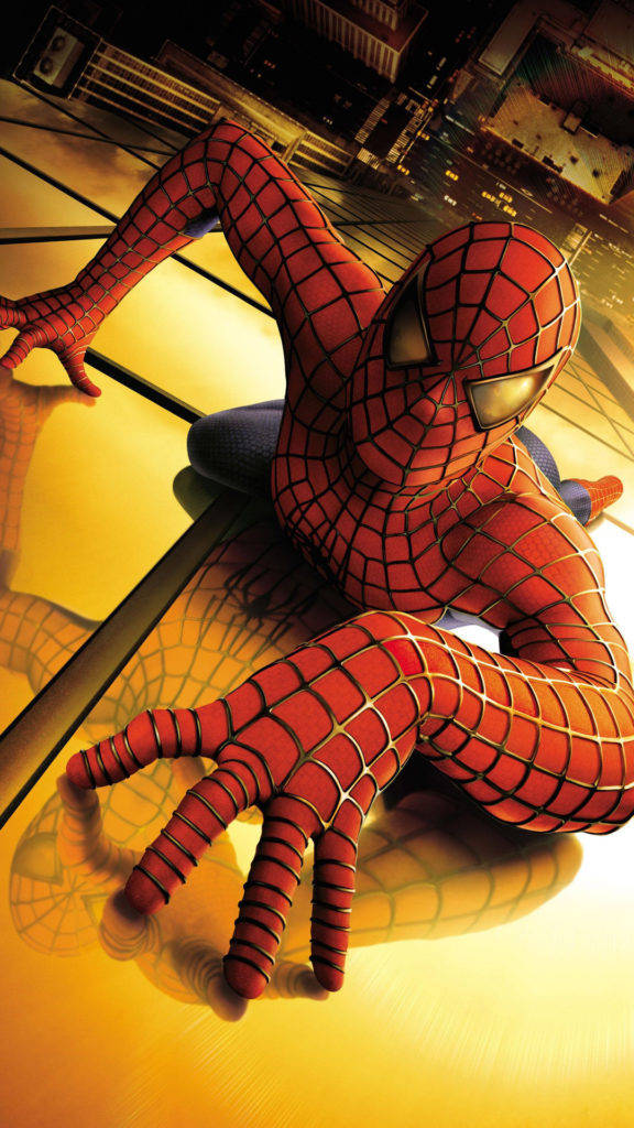 Crawling Spider Man Iphone Background