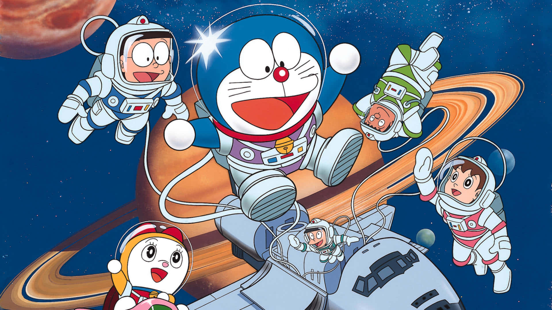 Crazy Cartoon Doraemon Background