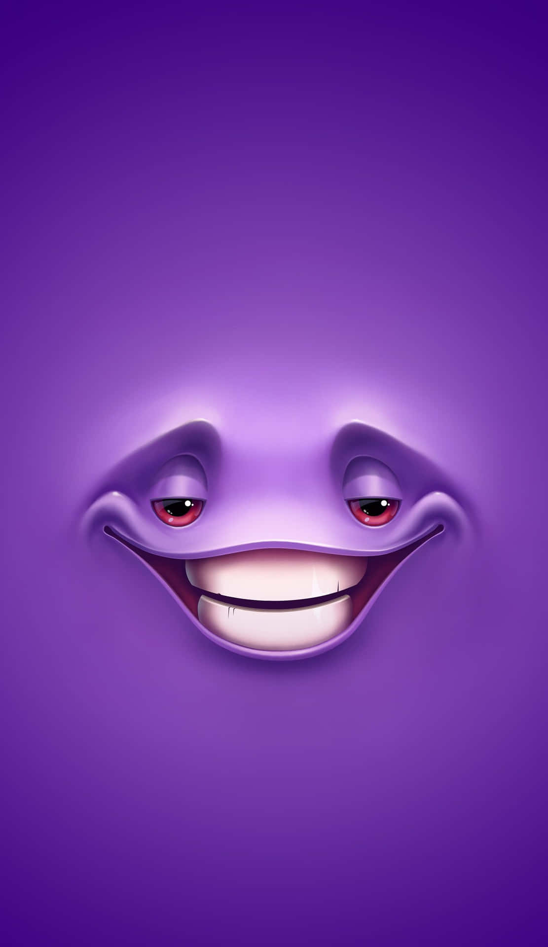 Crazy Cartoon Purple Fullscreen Face Background