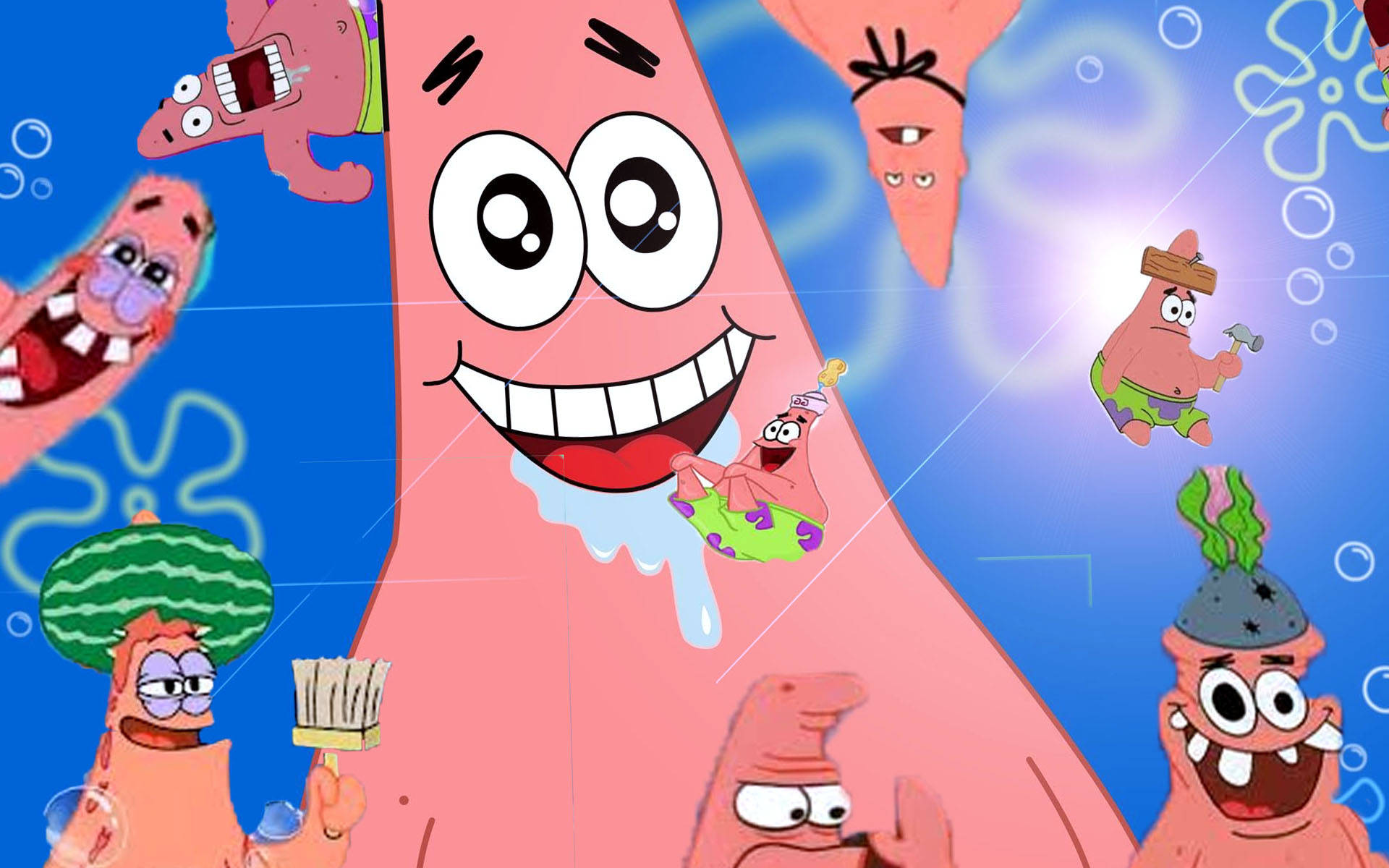 Crazy Funny Patrick Background