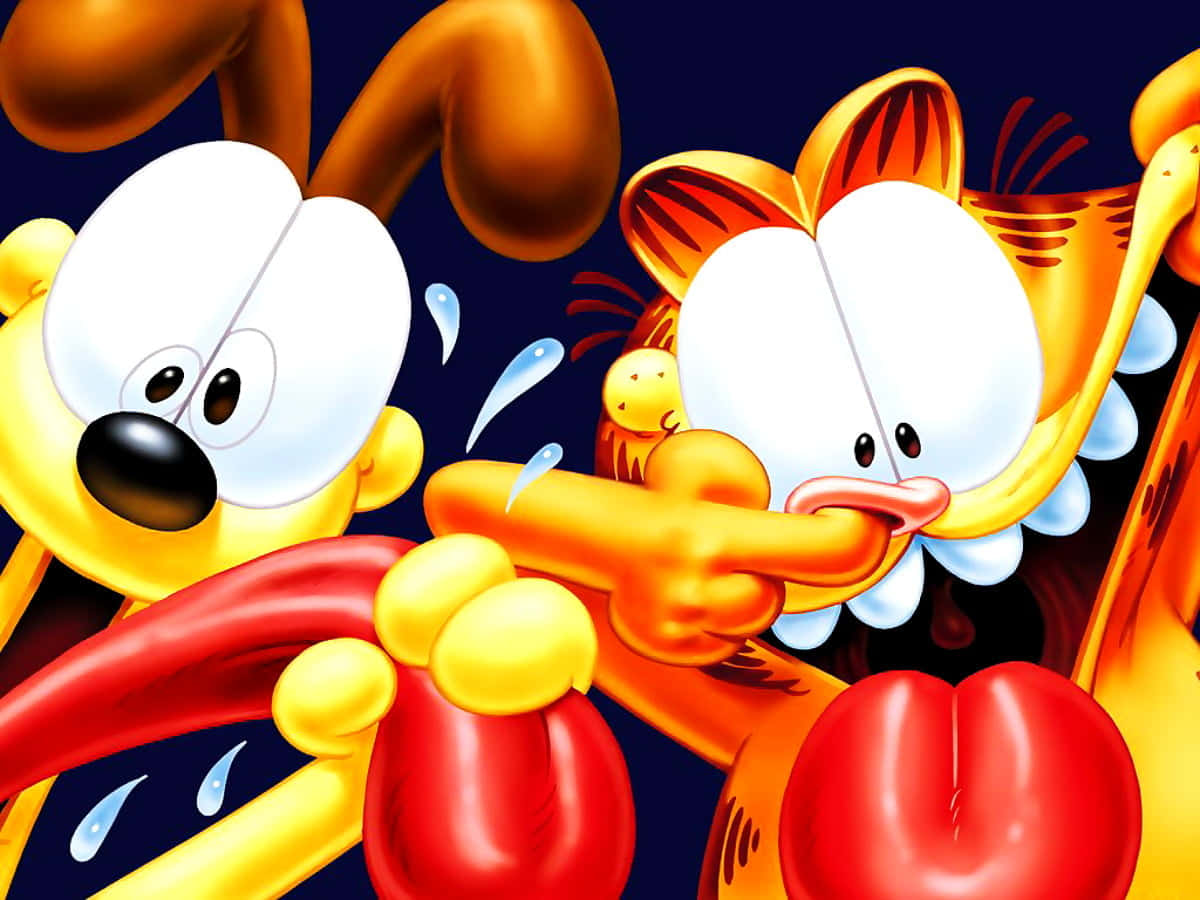 Crazy Garfield Cartoon Background