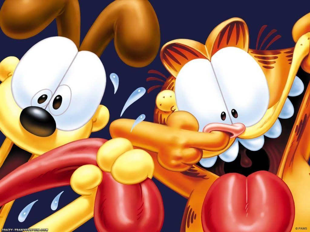 Crazy Odie And Garfield Background