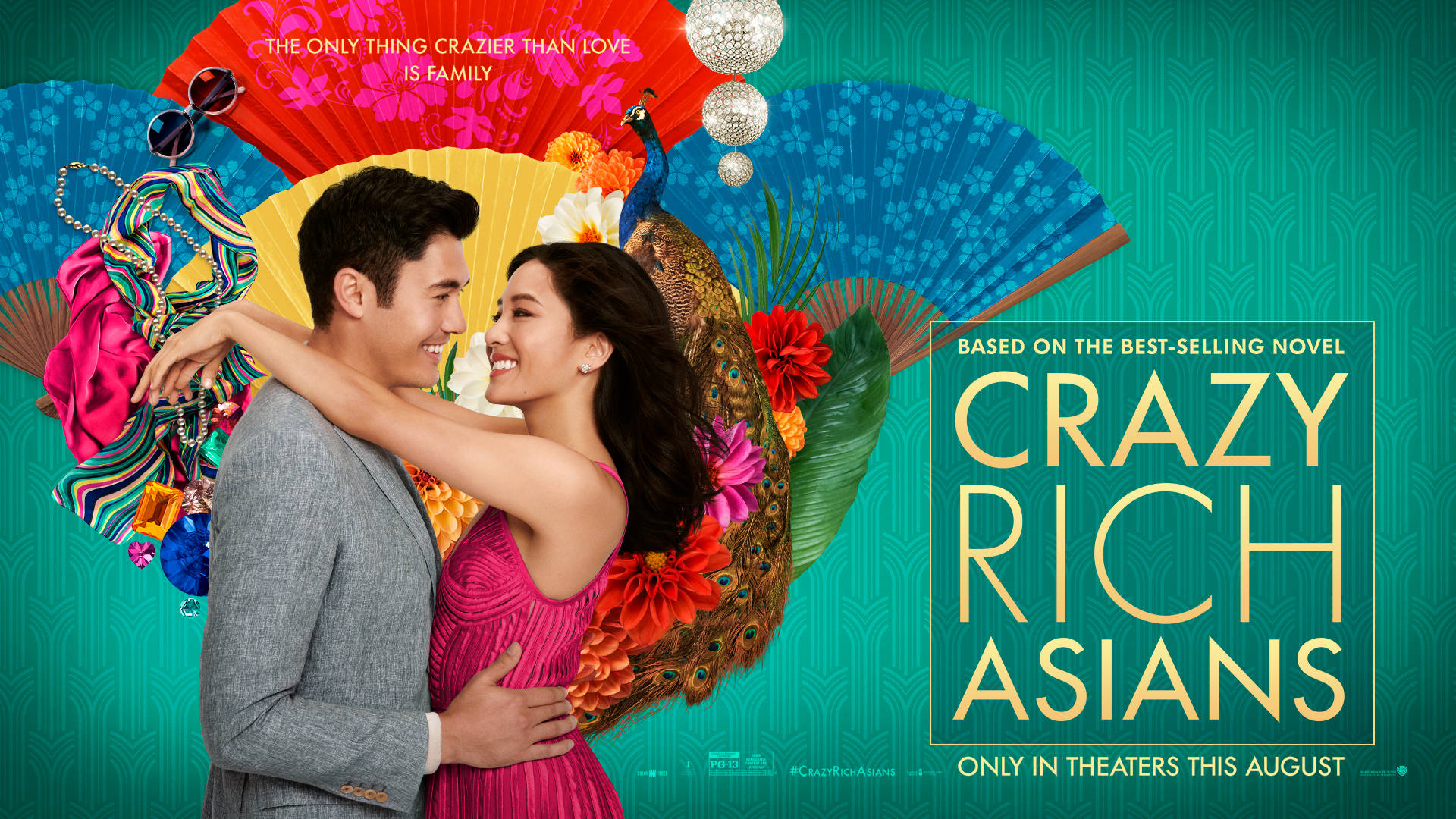 Crazy Rich Asians Fan And Peacock Background